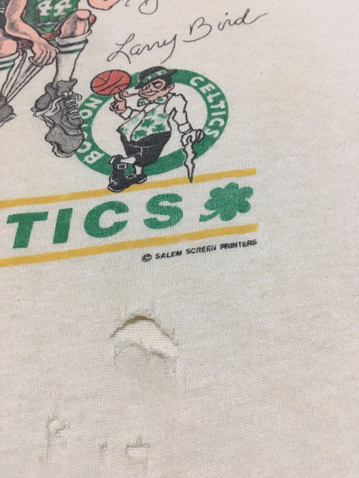 NBA × Vintage Vintage Green Stuff Boston Celtic NBA Shirt Size US XL / EU 56 / 4 - 6 Thumbnail