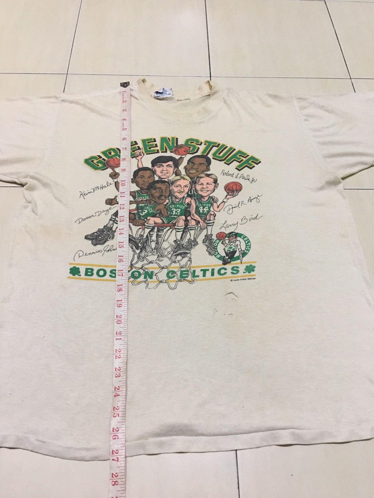 NBA × Vintage Vintage Green Stuff Boston Celtic NBA Shirt Size US XL / EU 56 / 4 - 10 Thumbnail