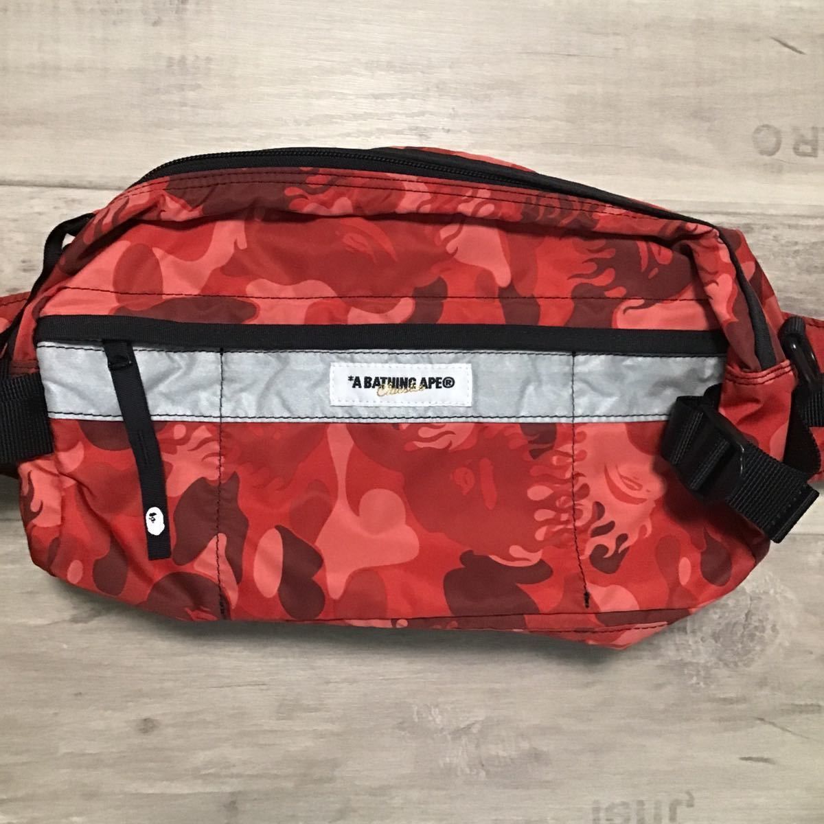 Bape × Nigo BAPE waist bag fire camo red a bathing ape flame NIGO Size ONE SIZE - 2 Thumbnail