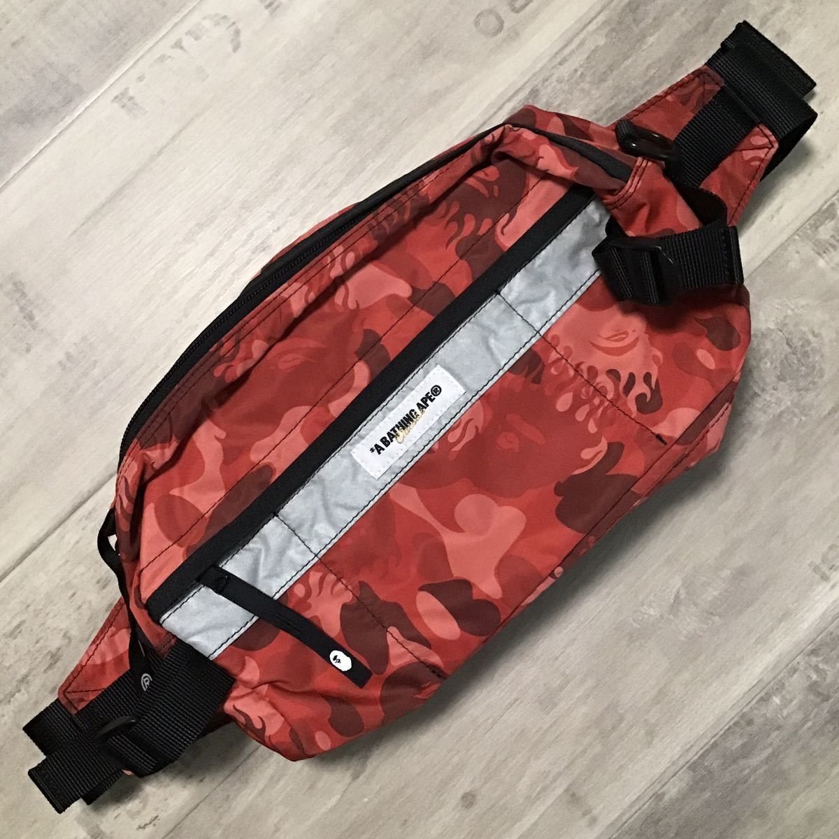 BAPE backpack red camo bag NIGO A Bathing Ape