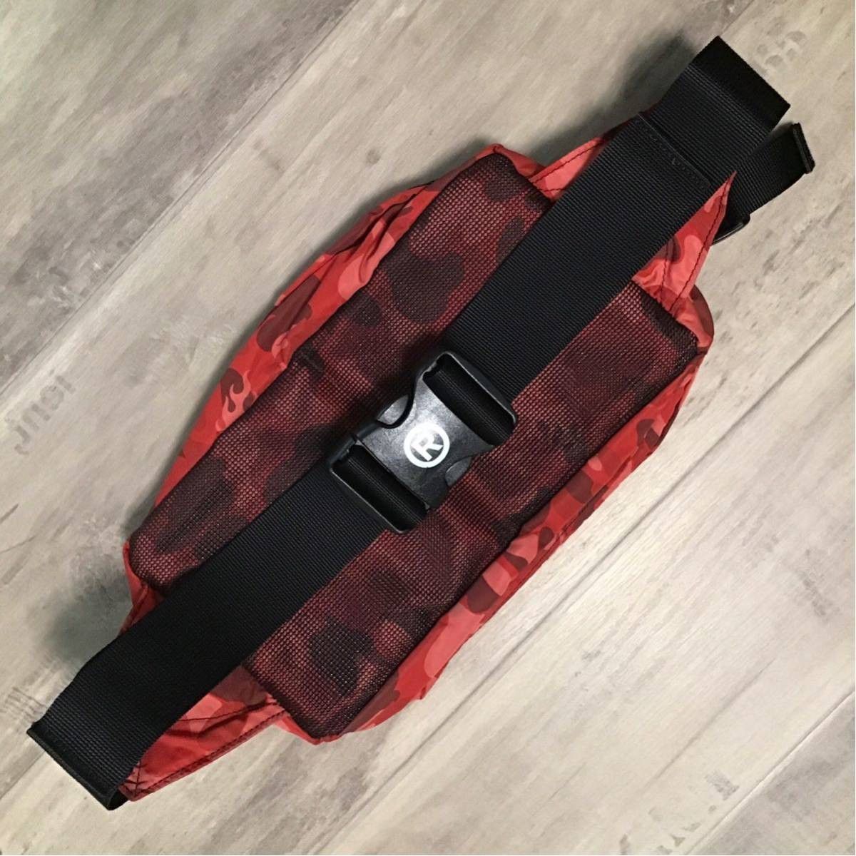 Bape × Nigo BAPE waist bag fire camo red a bathing ape flame NIGO Size ONE SIZE - 5 Thumbnail