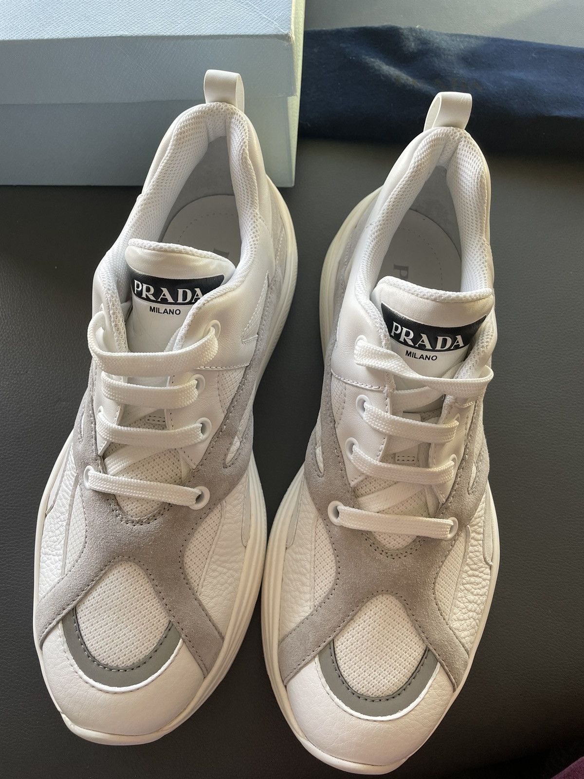Prada Rare Super Runway Limited Edition Leather Hightop Sneaker Size US 10 / EU 43 - 1 Thumbnail