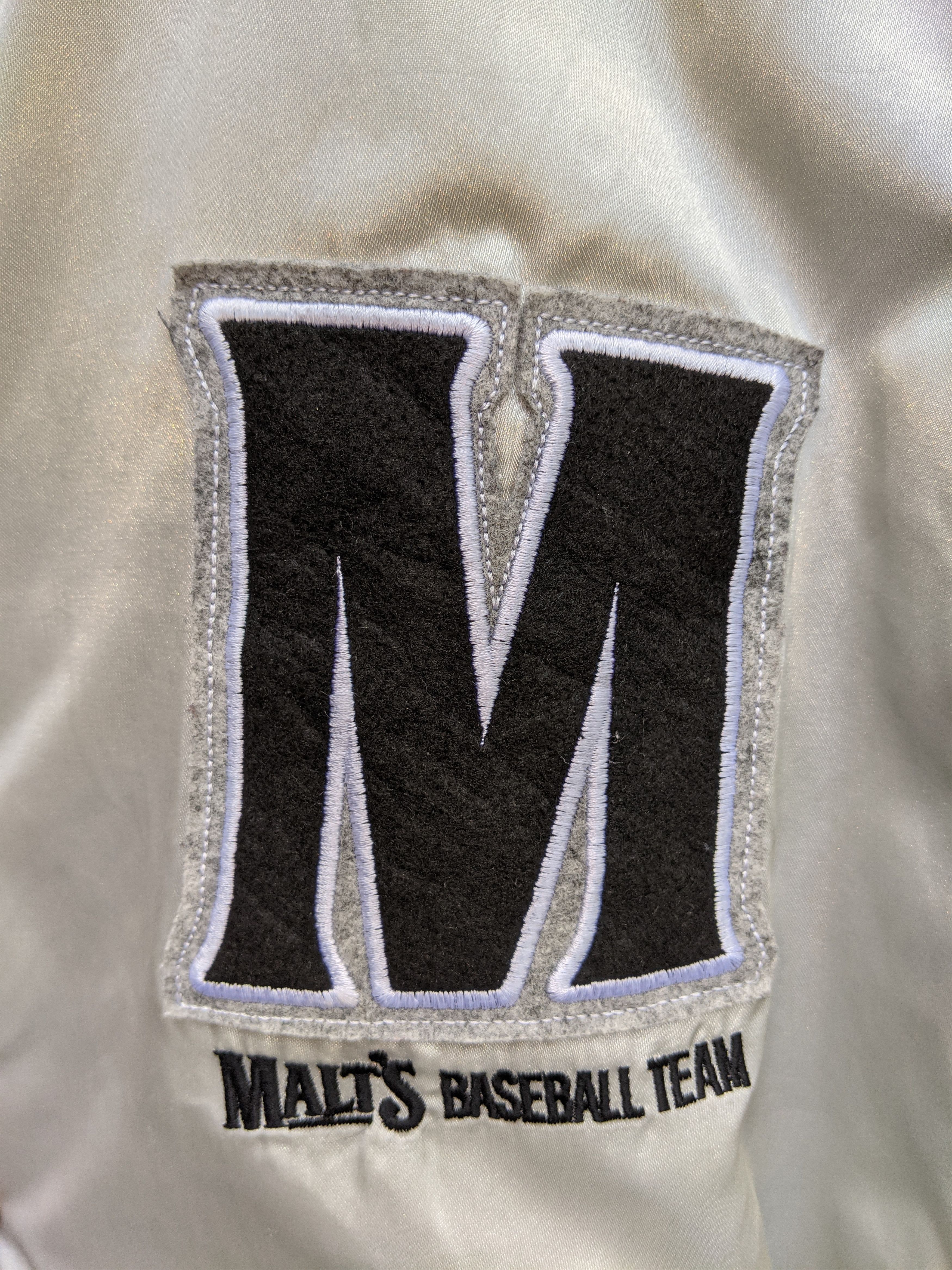 MLB Vintage Malt Team Baseball Jacket/Size L Size US L / EU 52-54 / 3 - 4 Thumbnail