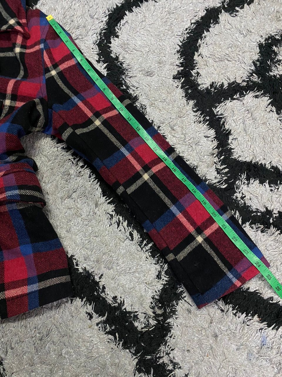 Levi's 🔥Rare🔥LEVIS Checker Wool Peacoat Classic Design Jacket Size US M / EU 48-50 / 2 - 6 Thumbnail