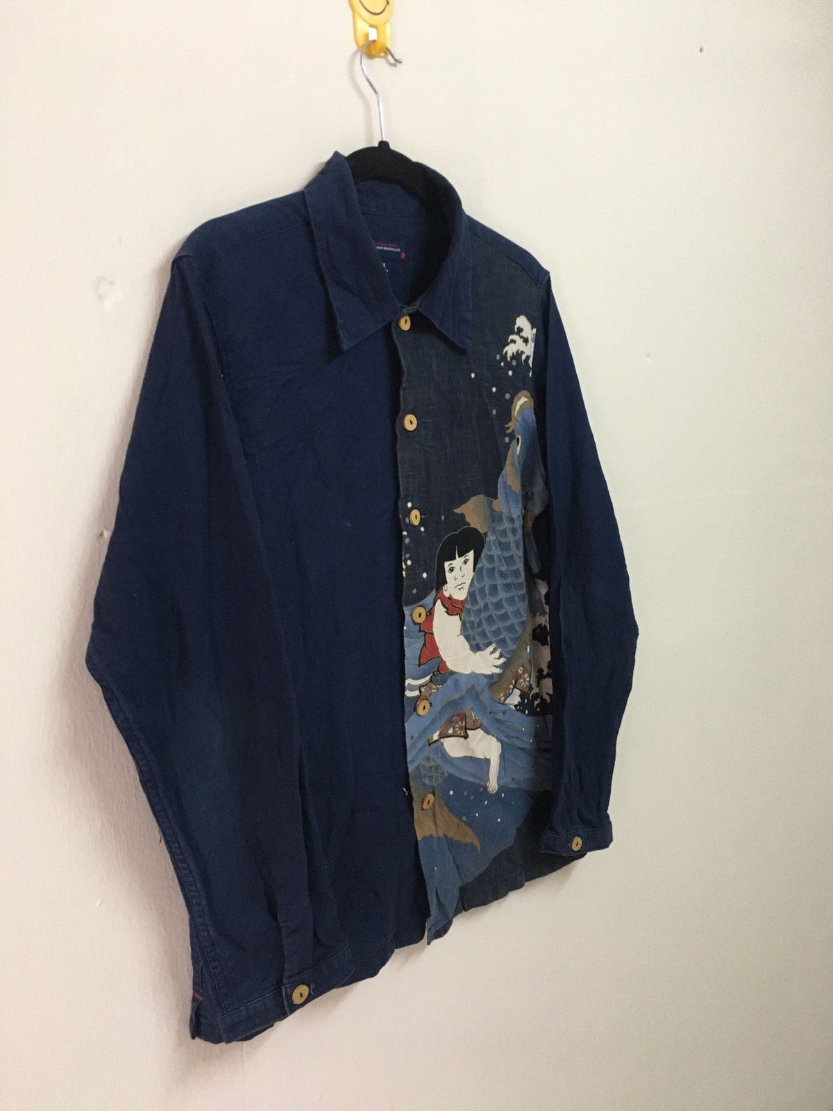 Japanese Brand Vintage N.T.R.L japanese Ancient Koi Fish Long Sleeve Size US M / EU 48-50 / 2 - 6 Thumbnail