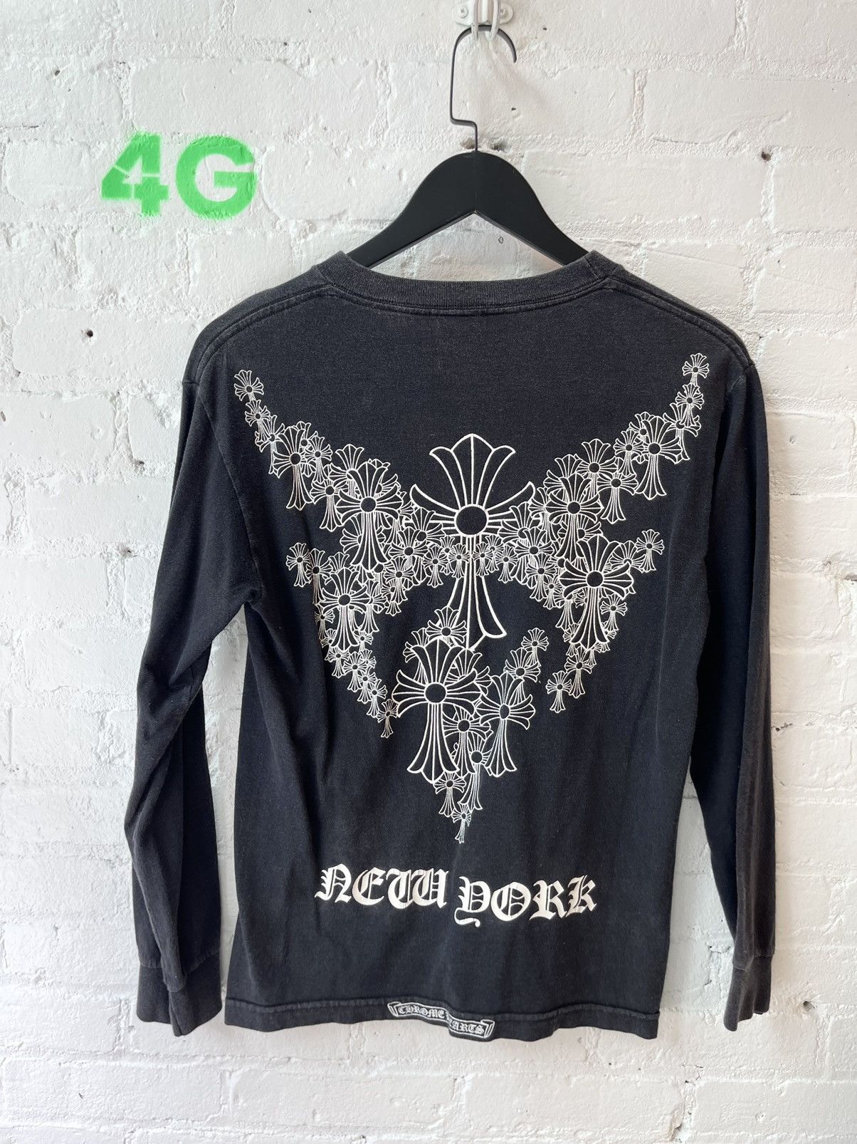 image of Chrome Hearts Black Cross Shirt Version, Men's (Size Small)