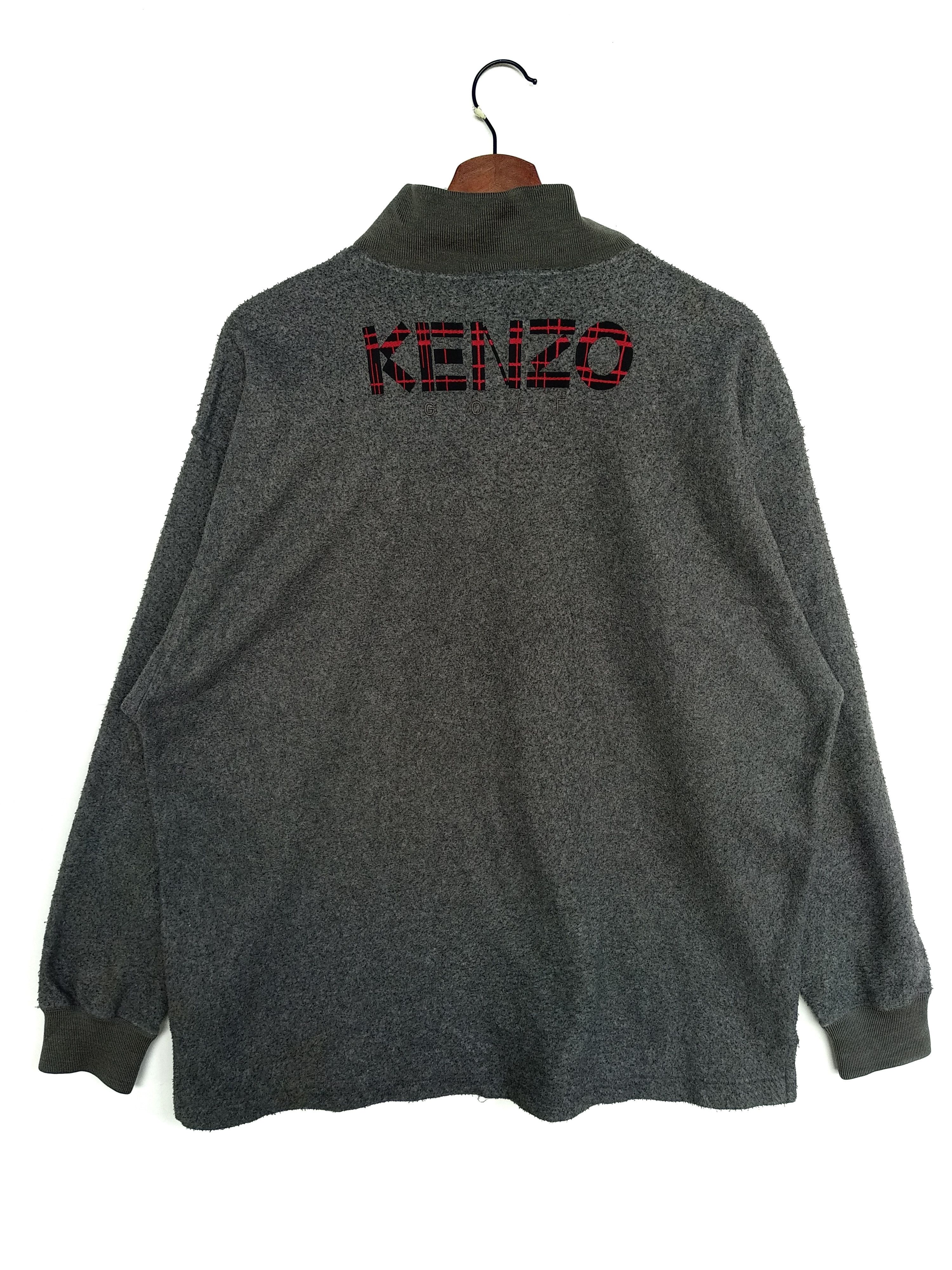 Vintage Kenzo Golf Fleece Shirt,Made In Japan.
