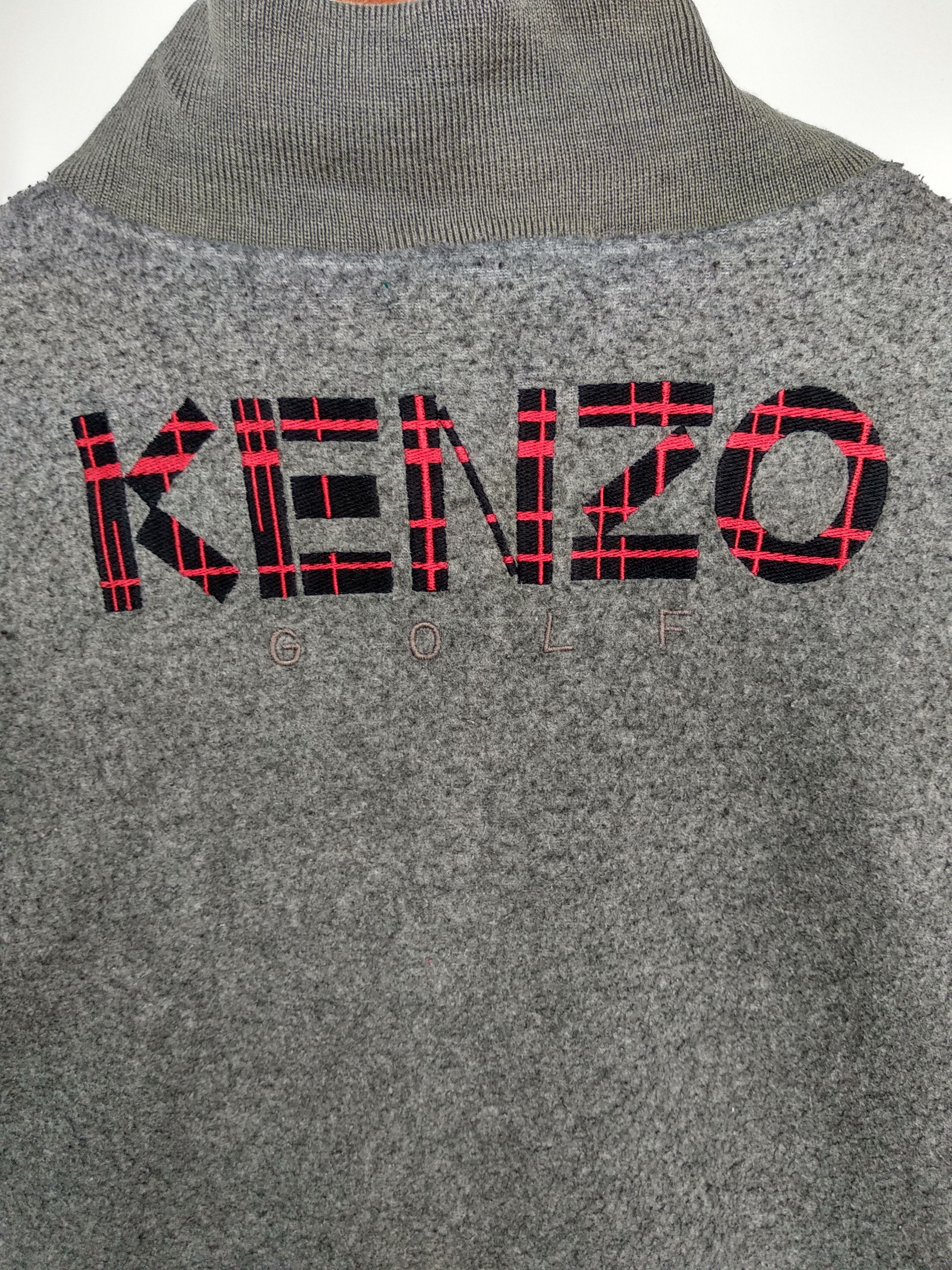 Vintage Kenzo Golf Fleece Shirt,Made In Japan.