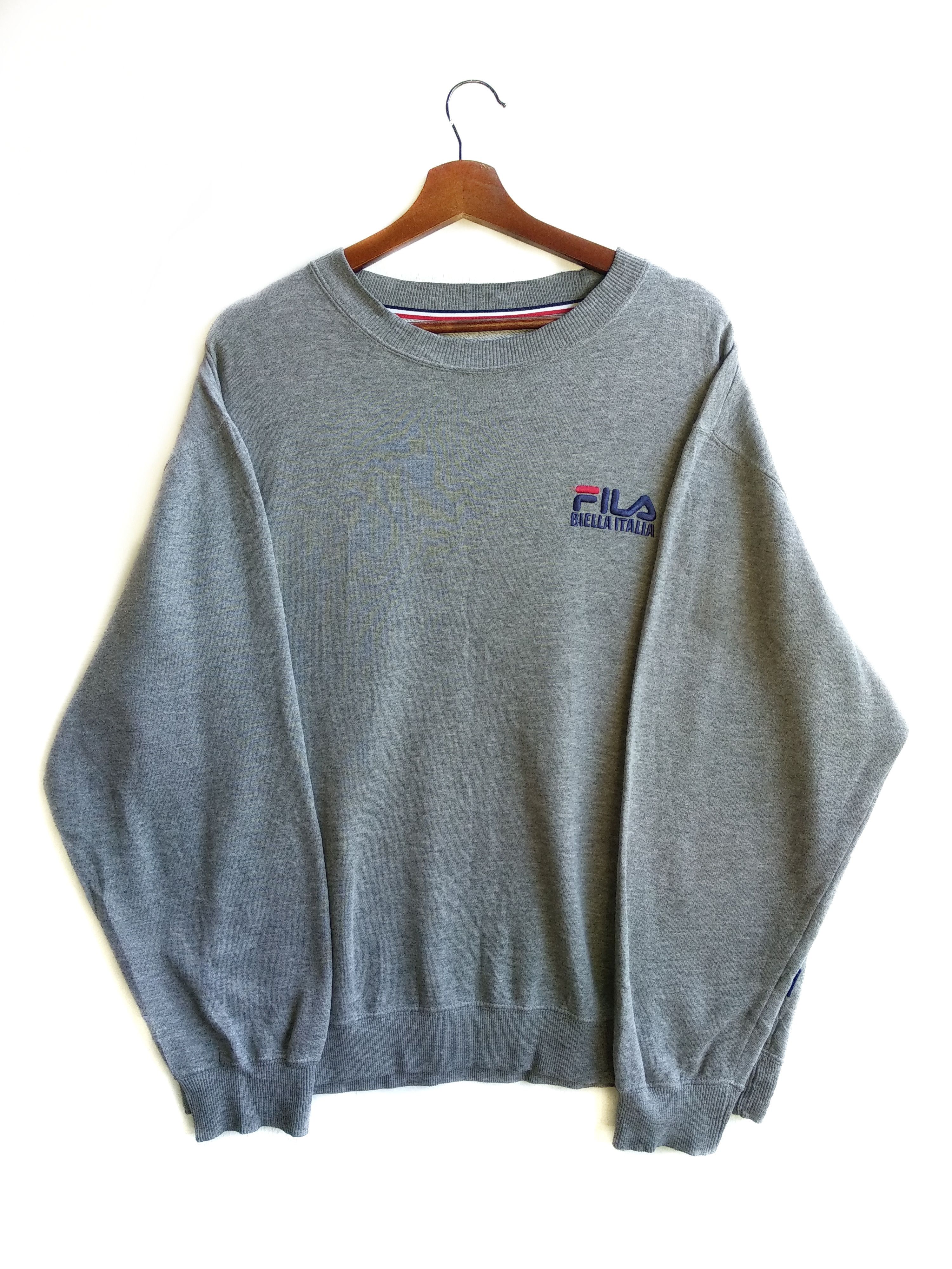 Fila Vintage Fila Biella Italia Sweatshirt/Size XL/Gray Colour Size US XL / EU 56 / 4 - 2 Thumbnail