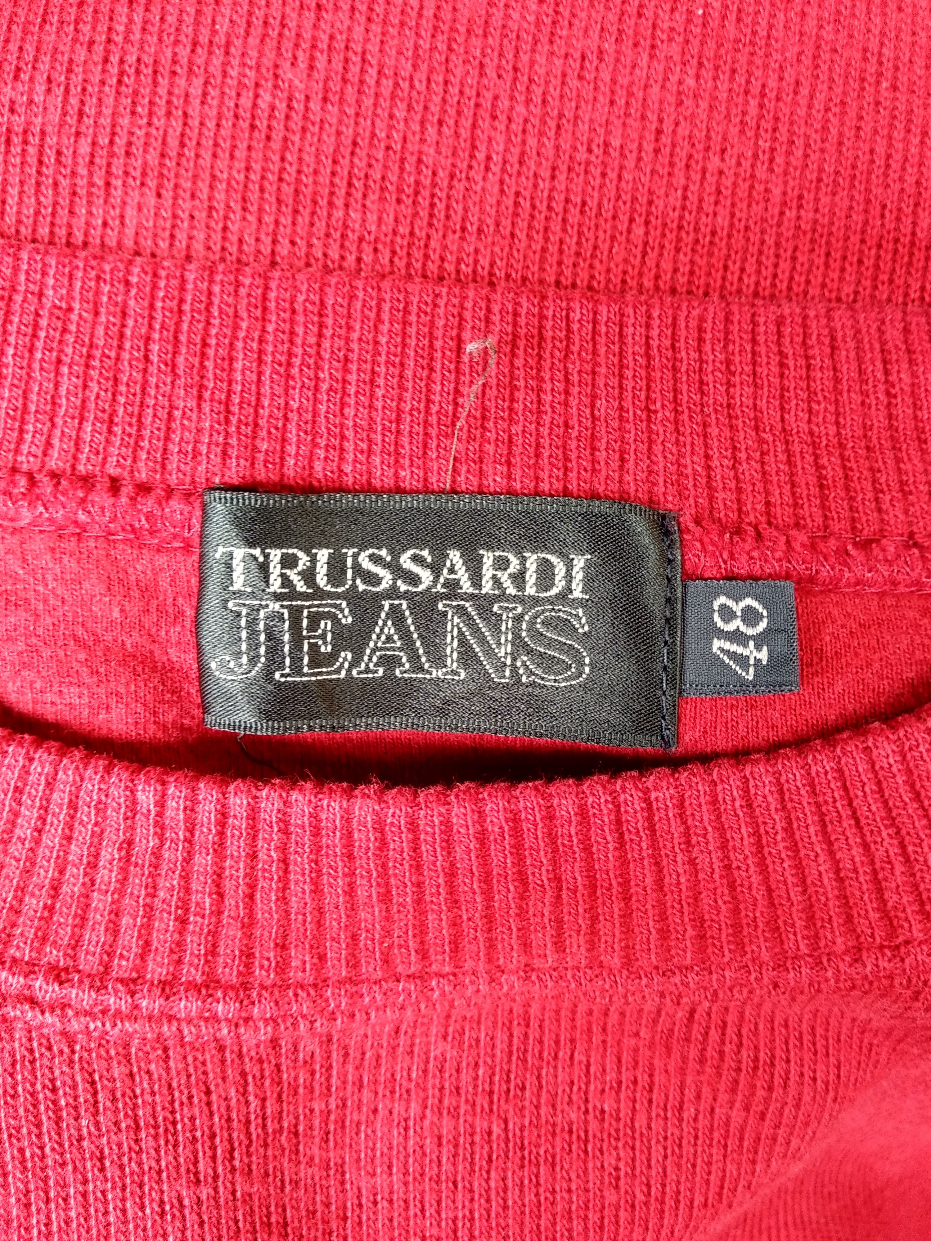 Trussardi Vintage Trussardi Jeans Sweatshirt Big Logo/Red Colour. Size US L / EU 52-54 / 3 - 6 Thumbnail