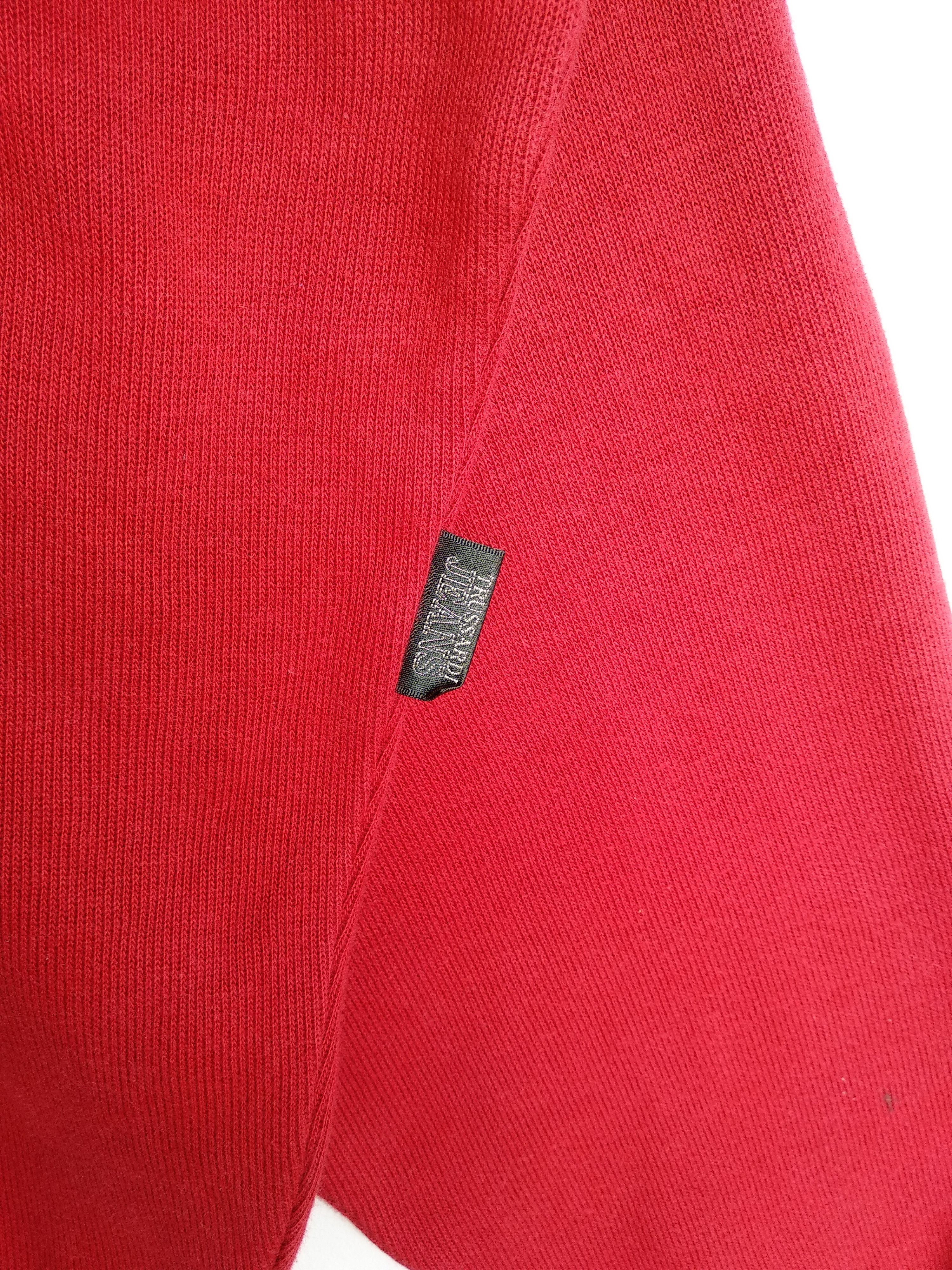 Trussardi Vintage Trussardi Jeans Sweatshirt Big Logo/Red Colour. Size US L / EU 52-54 / 3 - 4 Thumbnail