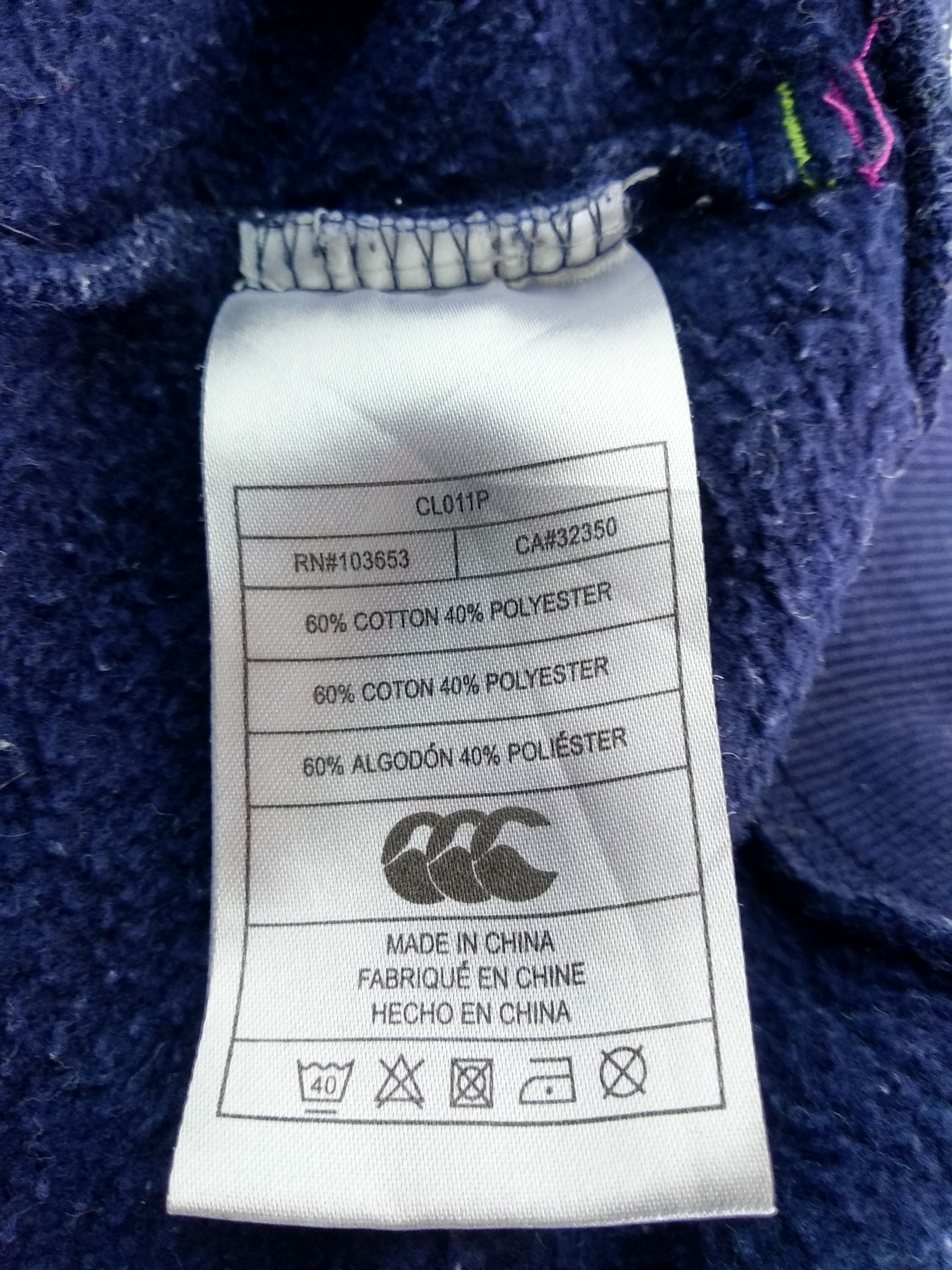 Canterbury of New Zealand Canterbury Hoodie/Size S/Dark Blue/Big Logo Size US S / EU 44-46 / 1 - 4 Thumbnail