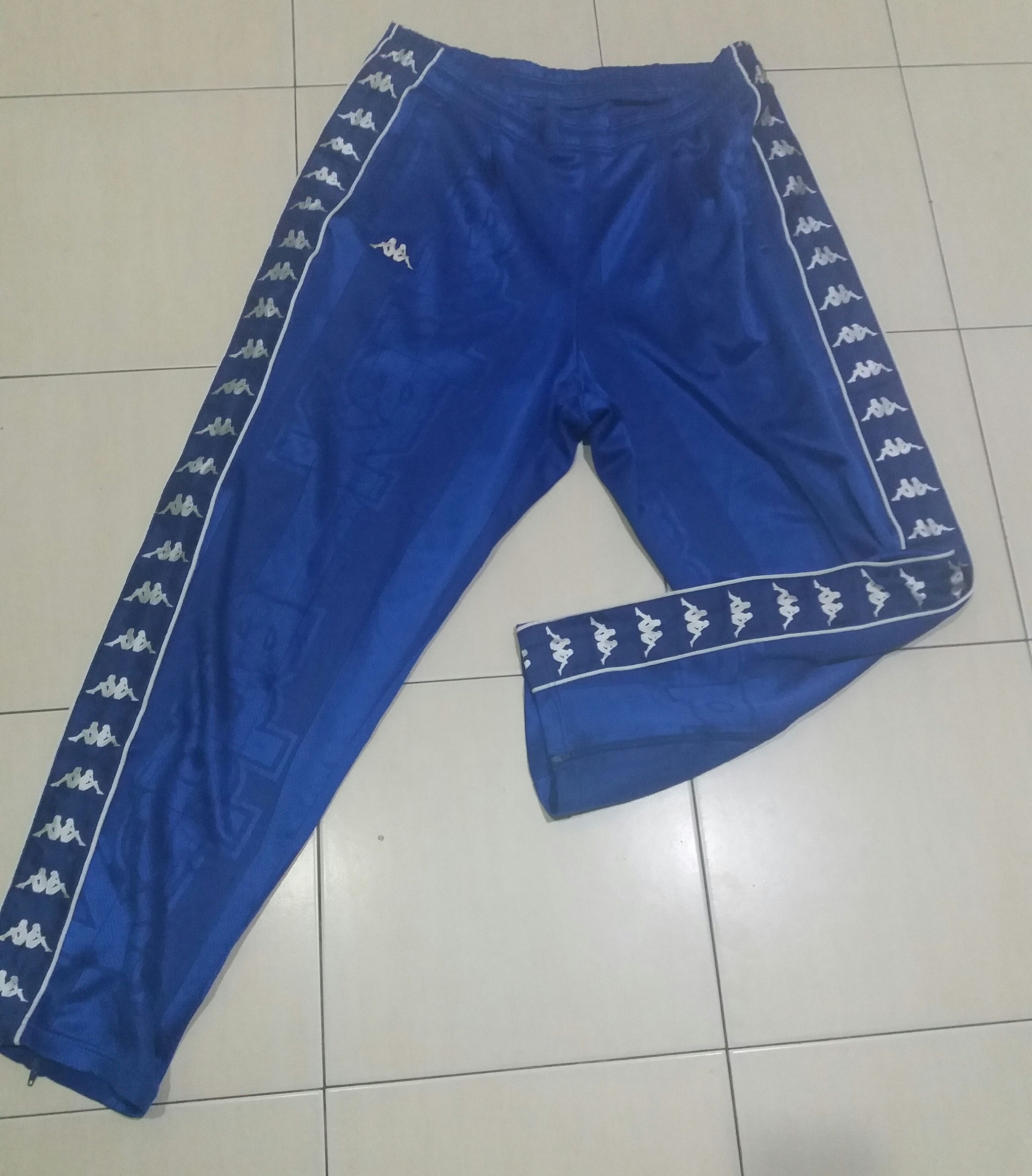 Kappa 90s kappa sidetape vintage tracksuit pants Size US 35 - 1 Thumbnail