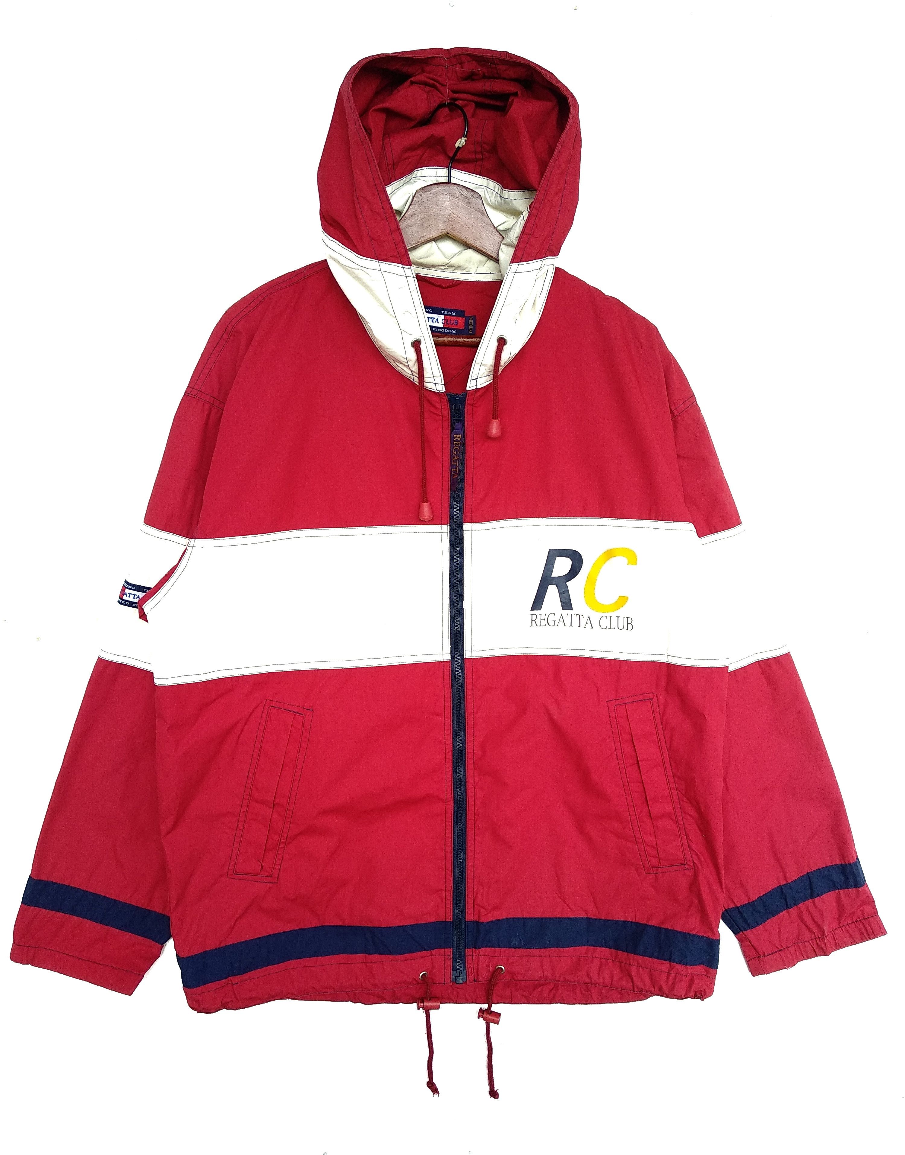 Vintage REGATTA CLUB Sportswear Windbreaker Jacket/Size M/Full Zips Size US M / EU 48-50 / 2 - 1 Thumbnail