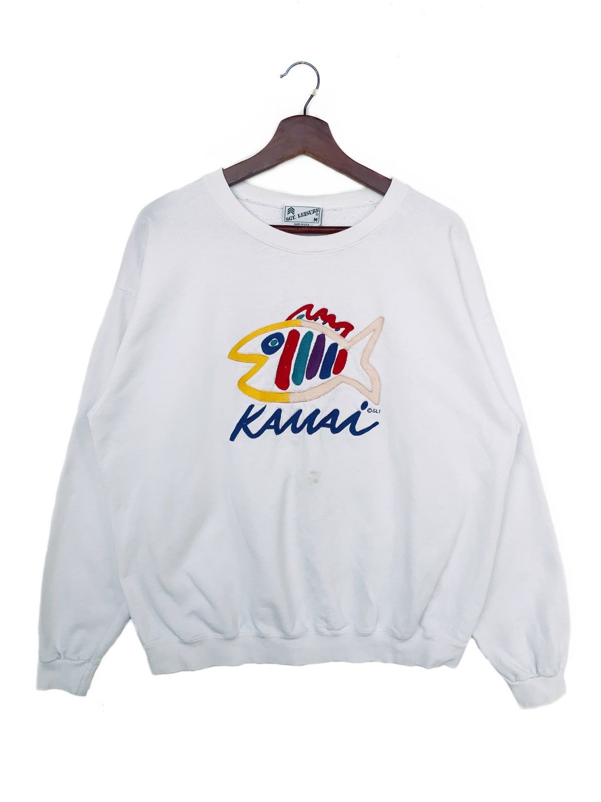 Vintage Vintage Kauai Embroidery Fish Logo Sweatshirt/Size M Size US M / EU 48-50 / 2 - 1 Thumbnail
