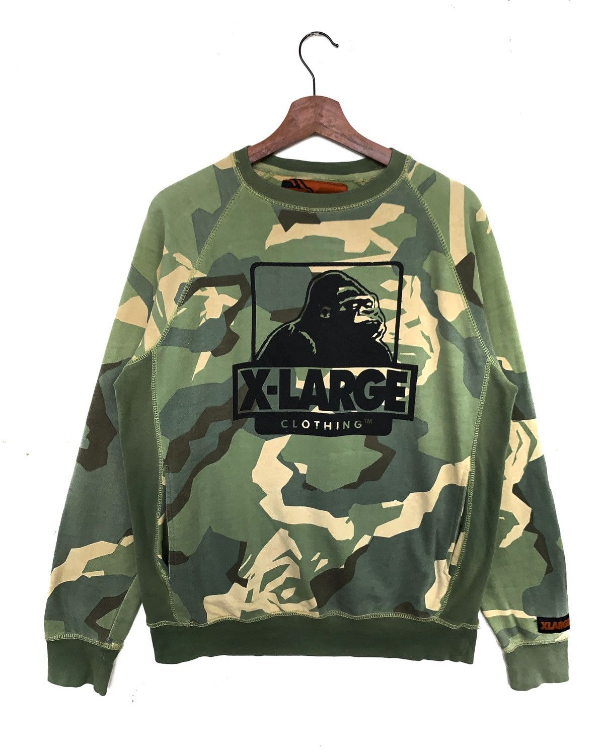image of X-Large Camouflage Sweatshirt in Camouflage Army, Men's