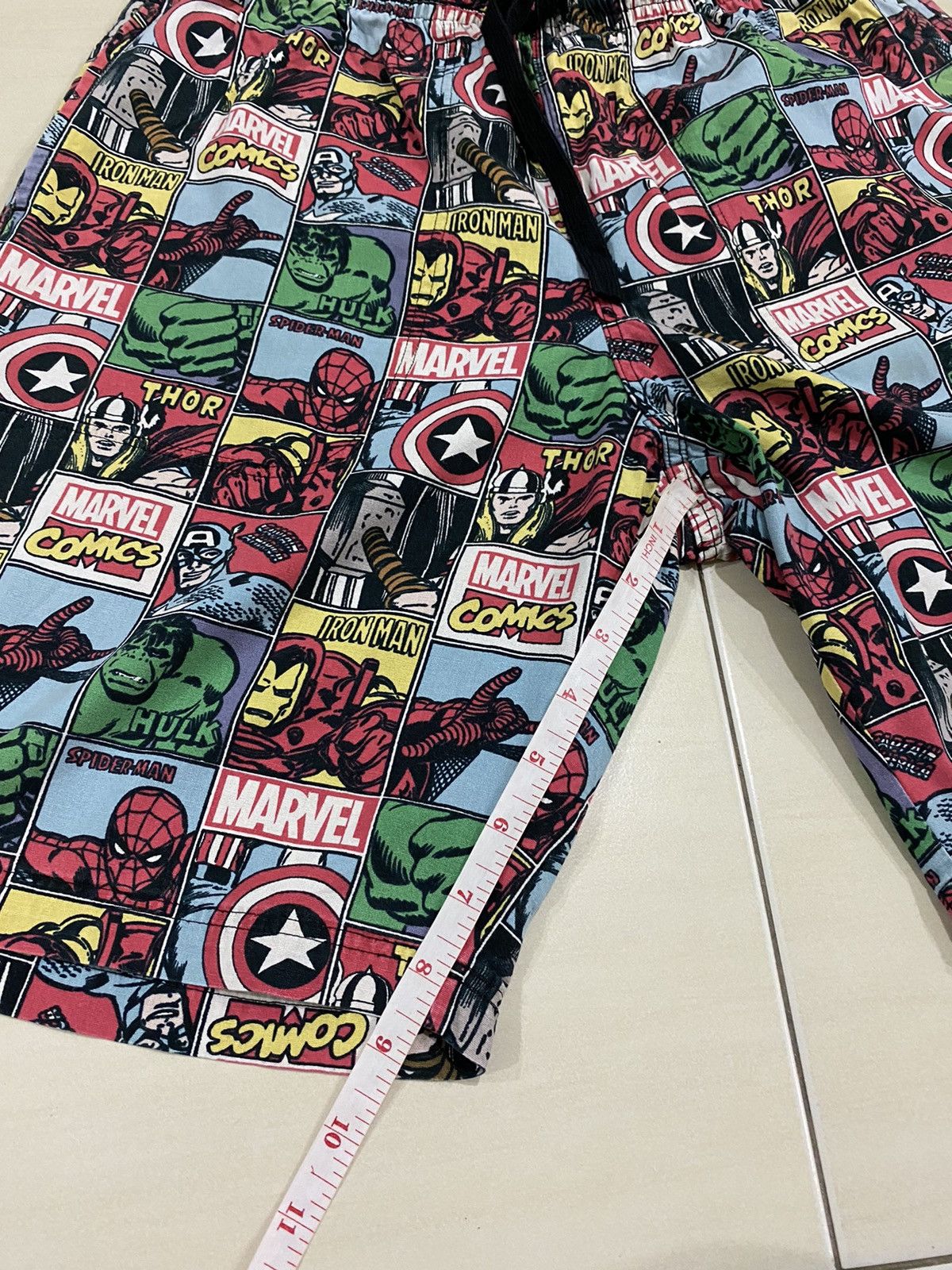 Marvel Characters Full print Hulk thor spiderman short pants