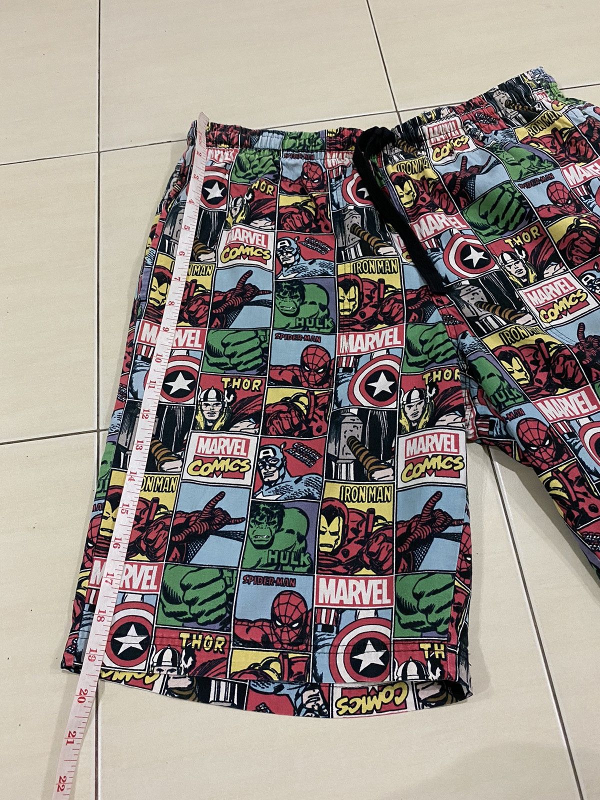 Marvel Characters Full print Hulk thor spiderman short pants