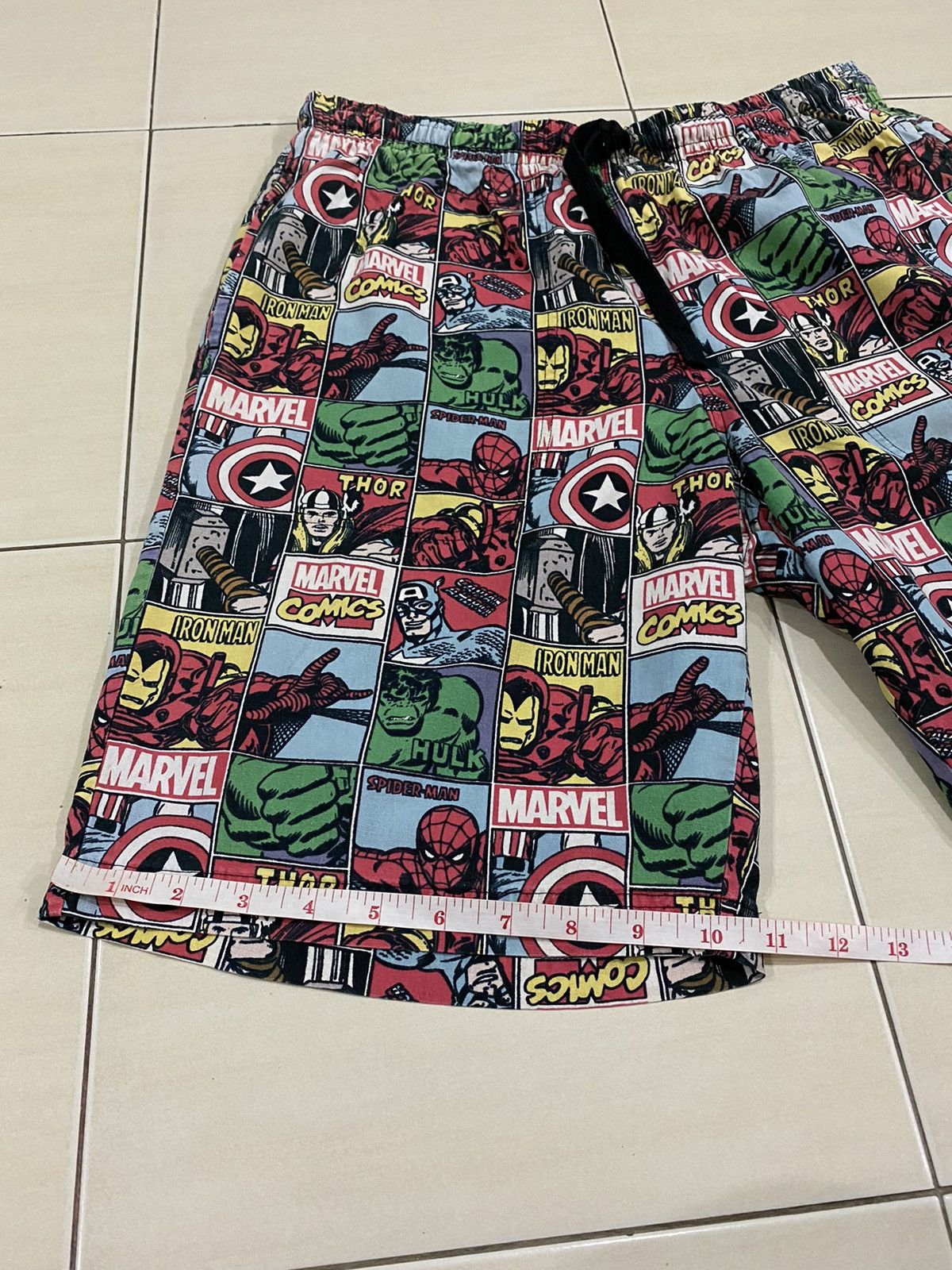 Marvel Characters Full print Hulk thor spiderman short pants