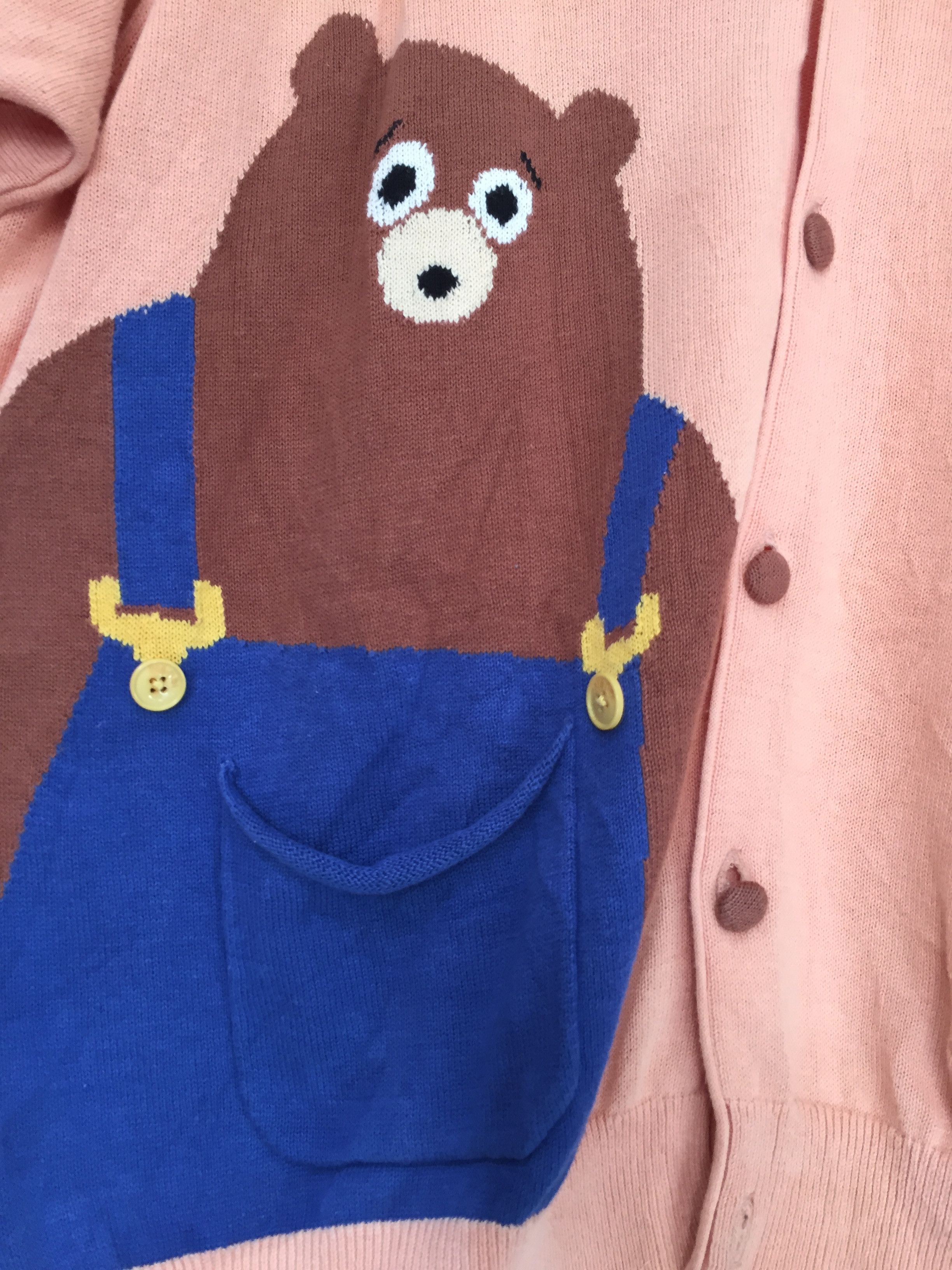 Ne-Net Ne-Net By Issey Miyake bear intarsia cardigan Size M / US 6-8 / IT 42-44 - 4 Thumbnail