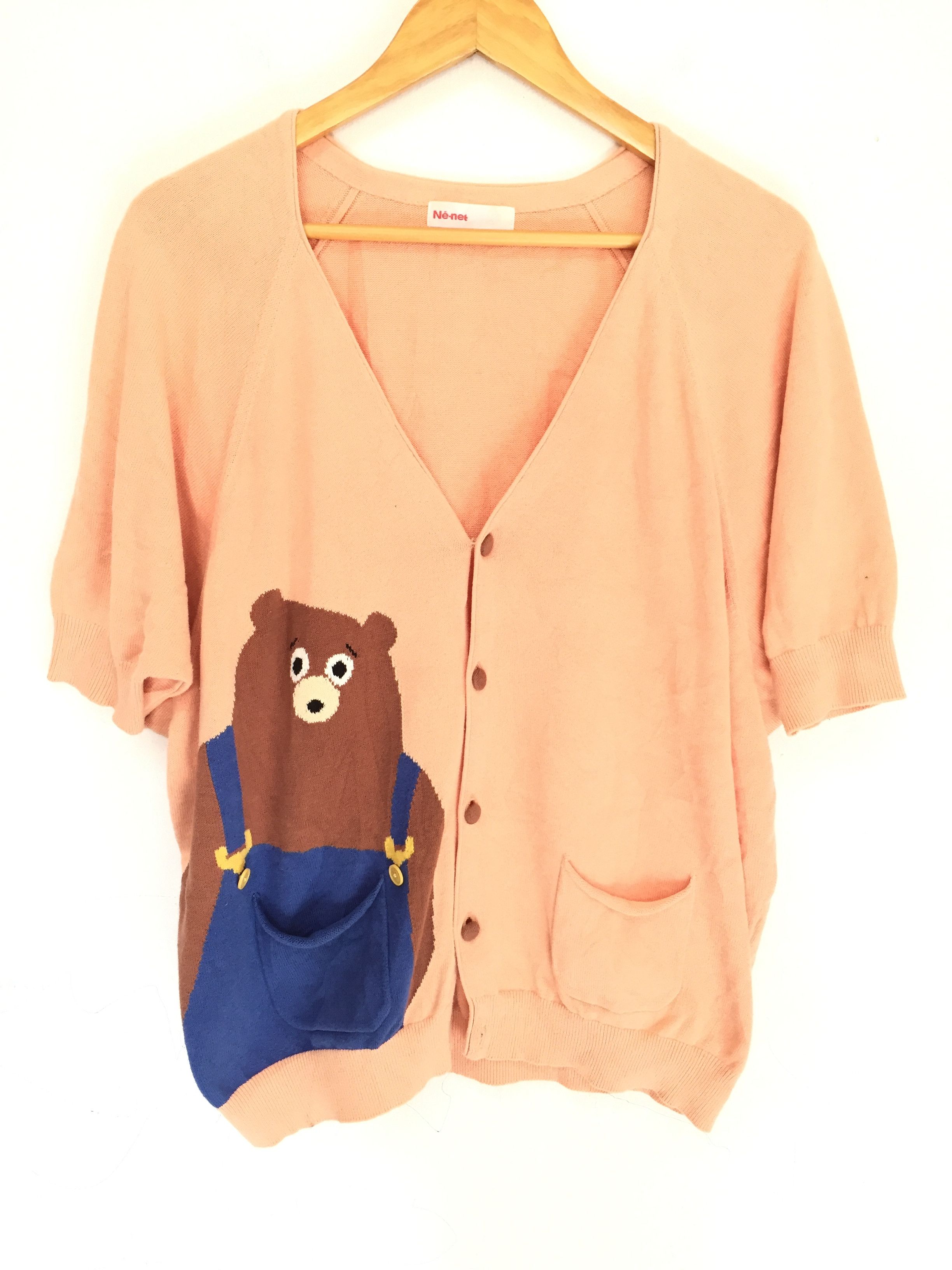 Ne-Net Ne-Net By Issey Miyake bear intarsia cardigan Size M / US 6-8 / IT 42-44 - 2 Thumbnail