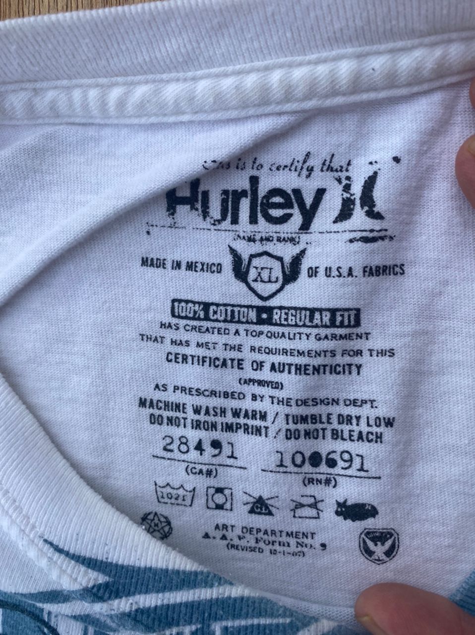 Hurley × Vintage Vintage Tee D - 10 Size US XL / EU 56 / 4 - 3 Thumbnail