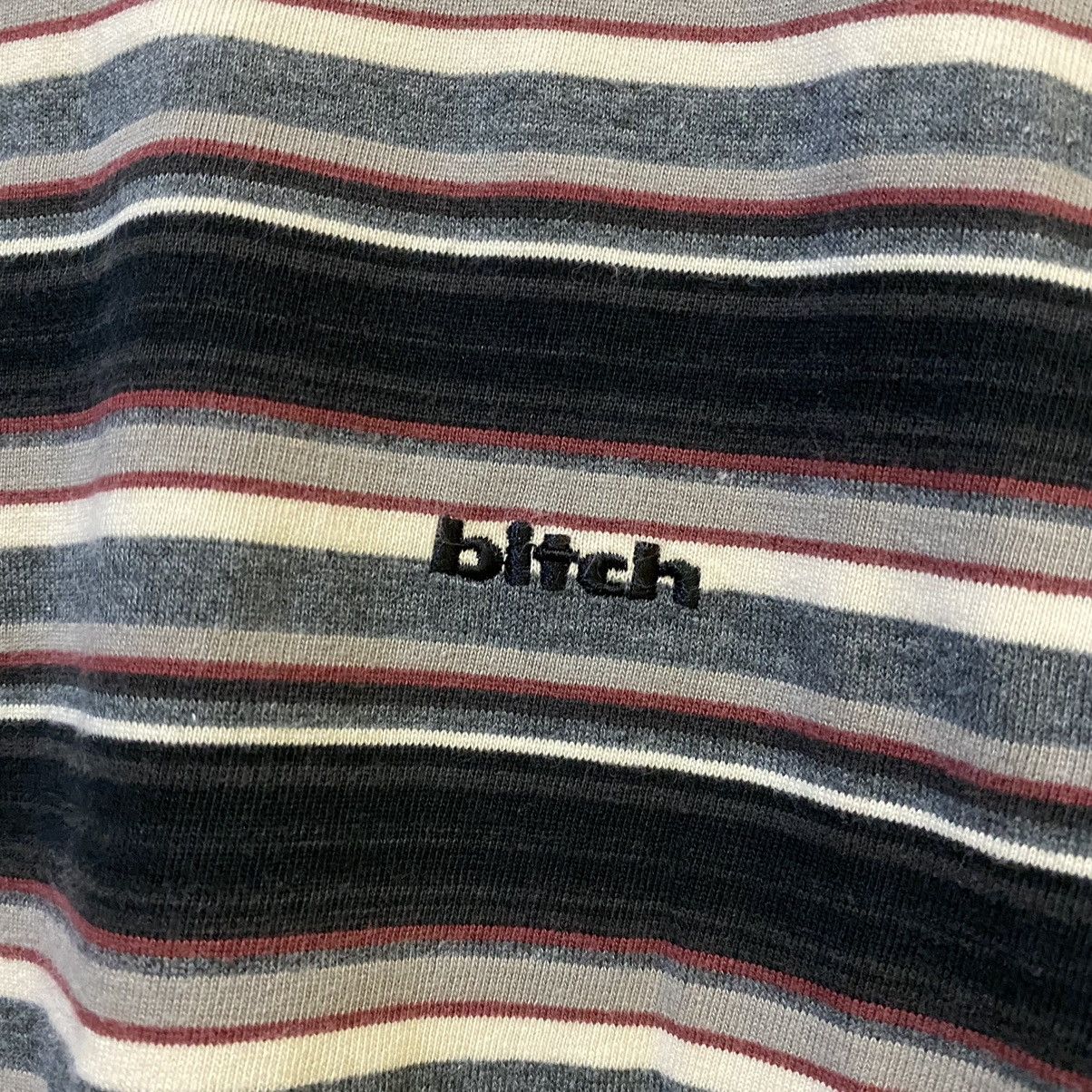 Vintage VINTAGE‼️Bitch Skateboards Stripe Tee Size US M / EU 48-50 / 2 - 4 Thumbnail