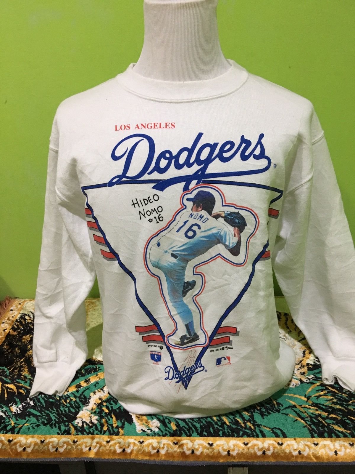 MLB × Vintage Vintage Los Angeles Dodgers Sweatshirt Big Logo Baseball Size US M / EU 48-50 / 2 - 3 Thumbnail
