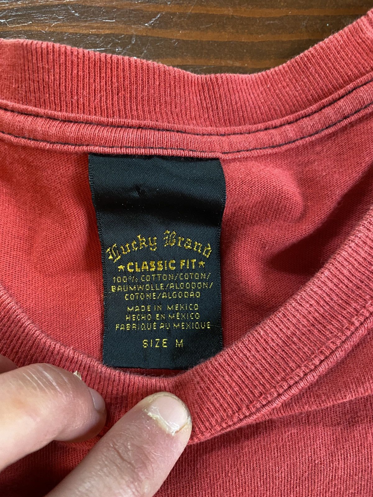 Lucky Brand Vintage Y2K Lucky Brand Dry Aces Death Valley Motorcycle Tee Size US M / EU 48-50 / 2 - 9 Thumbnail