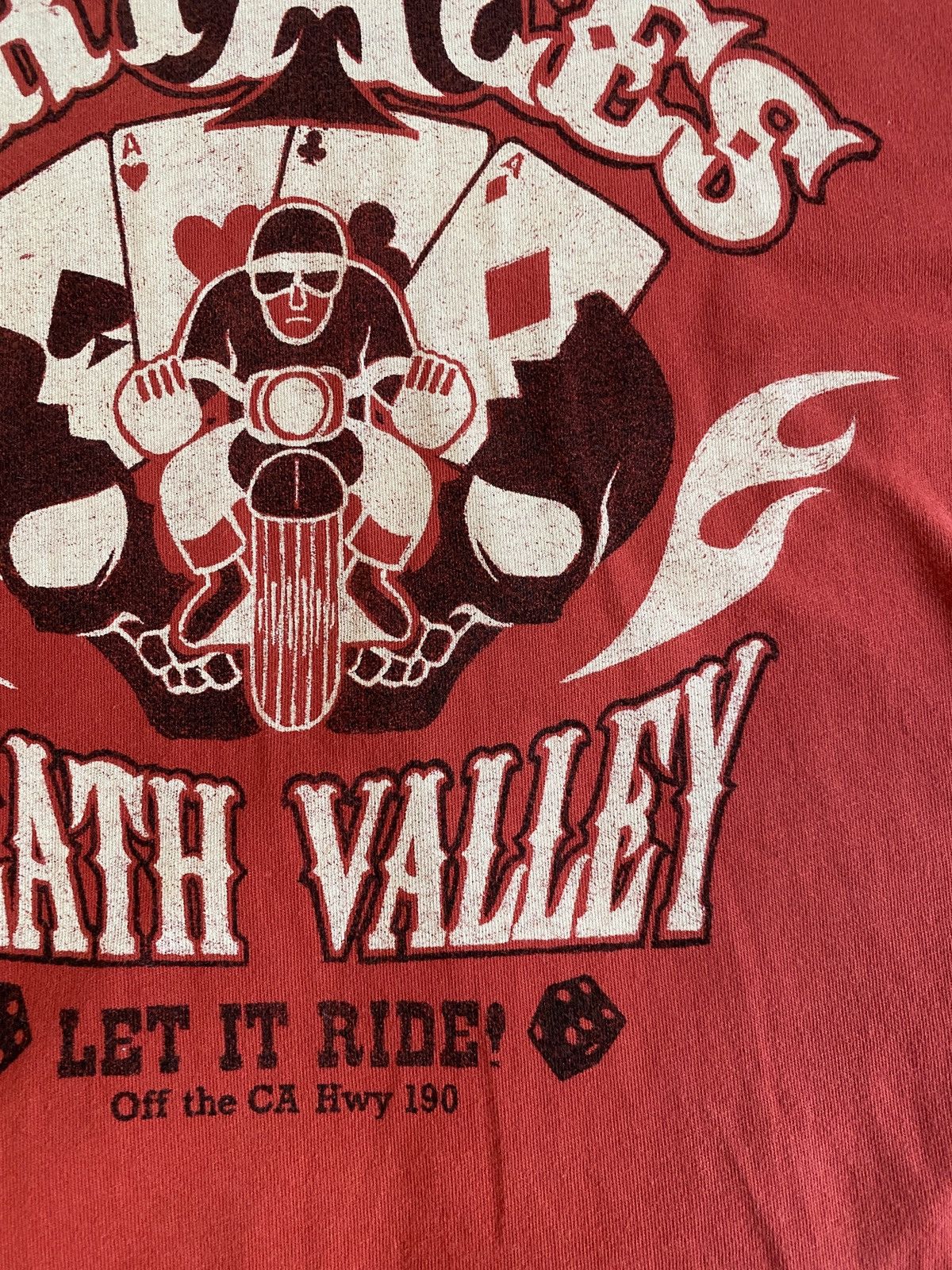 Lucky Brand Vintage Y2K Lucky Brand Dry Aces Death Valley Motorcycle Tee Size US M / EU 48-50 / 2 - 5 Thumbnail
