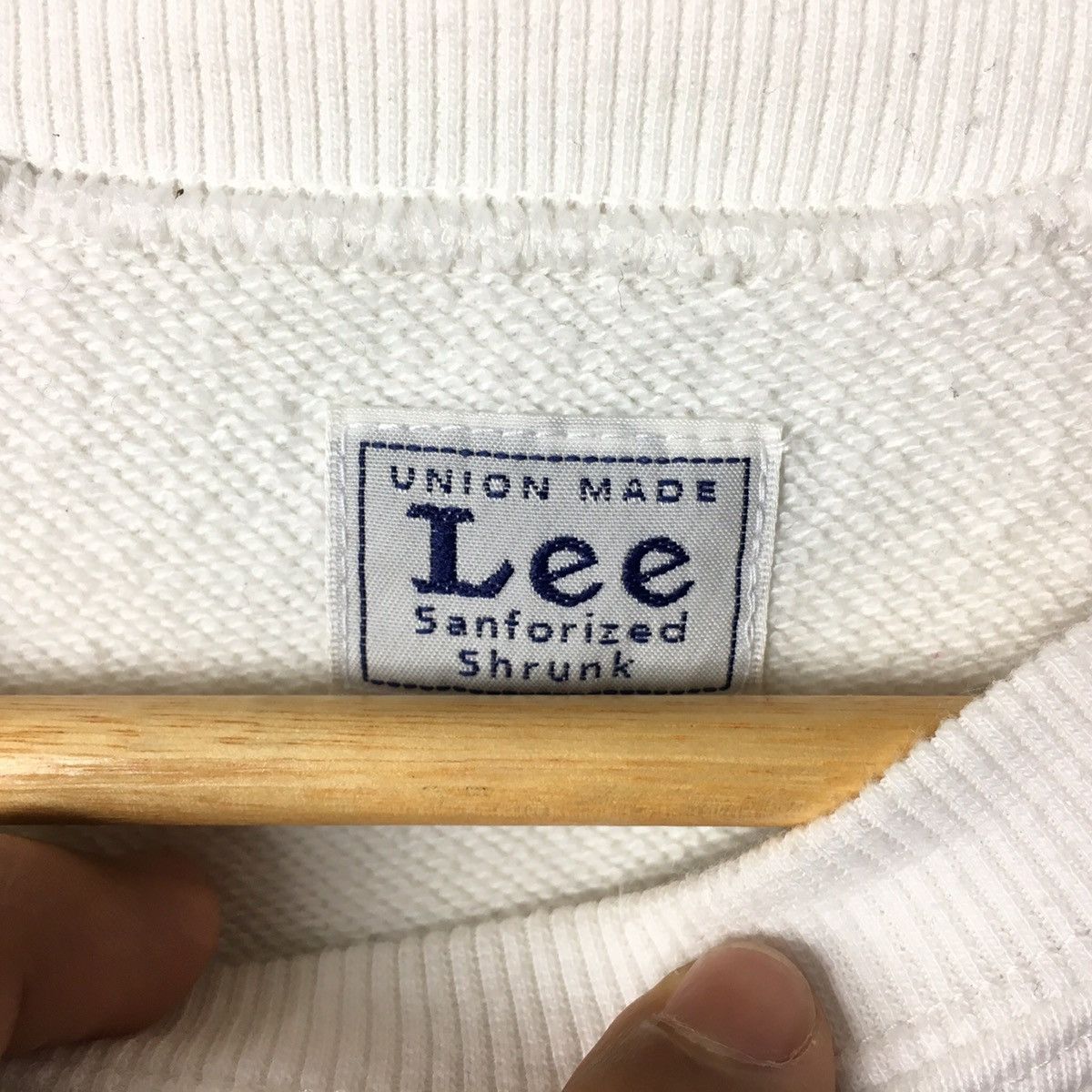 Lee LEE SANFORIZED Denim Union Made JeansRinger White Sweatshirt Size US M / EU 48-50 / 2 - 3 Thumbnail