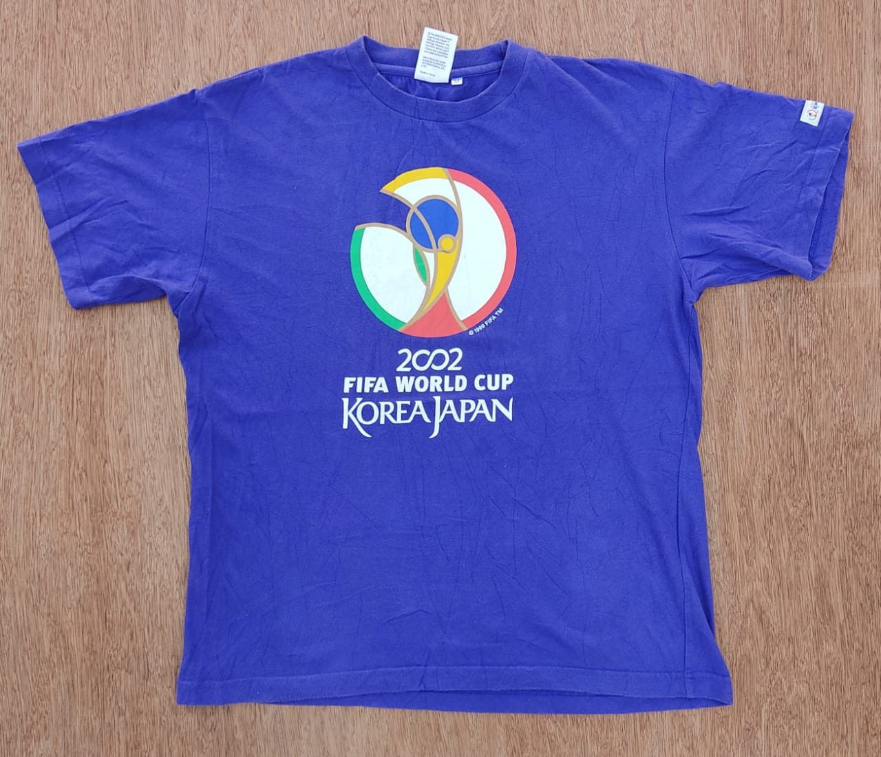 image of Tee B20 Fifa World Cup Korea Japan 2002 in Navy, Men's (Size Medium)