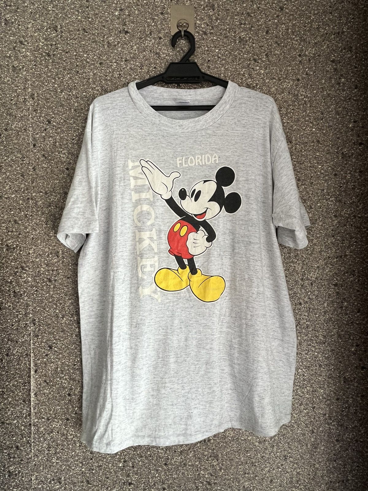 image of Vintage Florida Mickey Ft17 in Grey, Men's (Size 2XL)