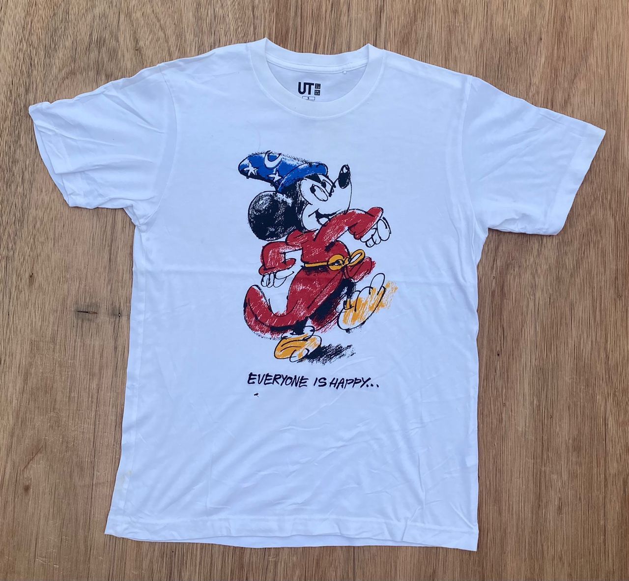 image of Vintage Tee D - 27 James Jarvis Disney in White, Men's (Size Small)