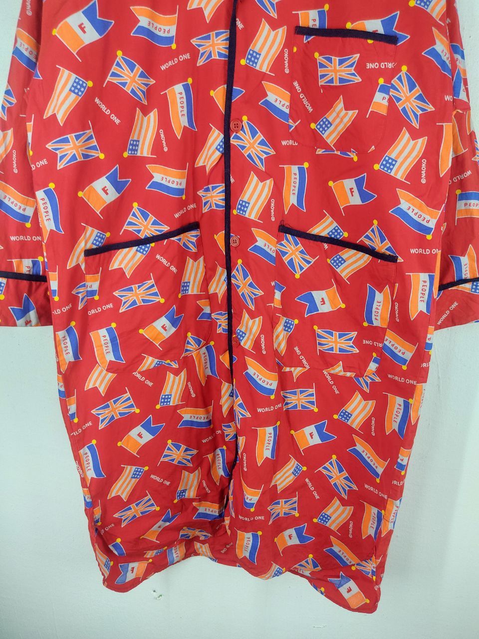 Japanese Brand × Vintage Sasage Red Fullprinted Jacket Size US M / EU 48-50 / 2 - 8 Thumbnail