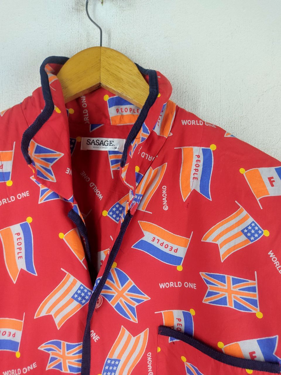 Japanese Brand × Vintage Sasage Red Fullprinted Jacket Size US M / EU 48-50 / 2 - 5 Thumbnail