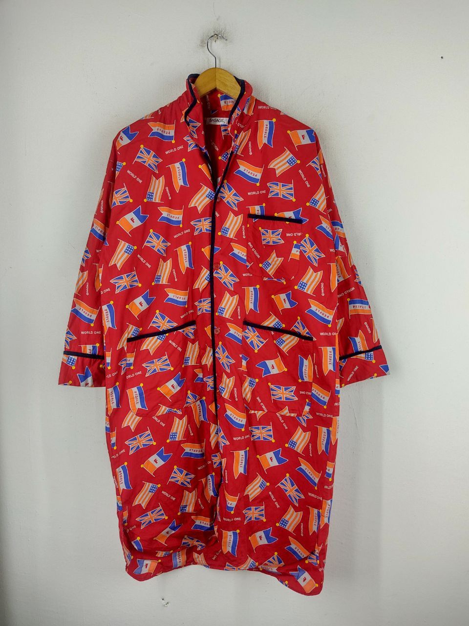 Japanese Brand × Vintage Sasage Red Fullprinted Jacket Size US M / EU 48-50 / 2 - 1 Thumbnail