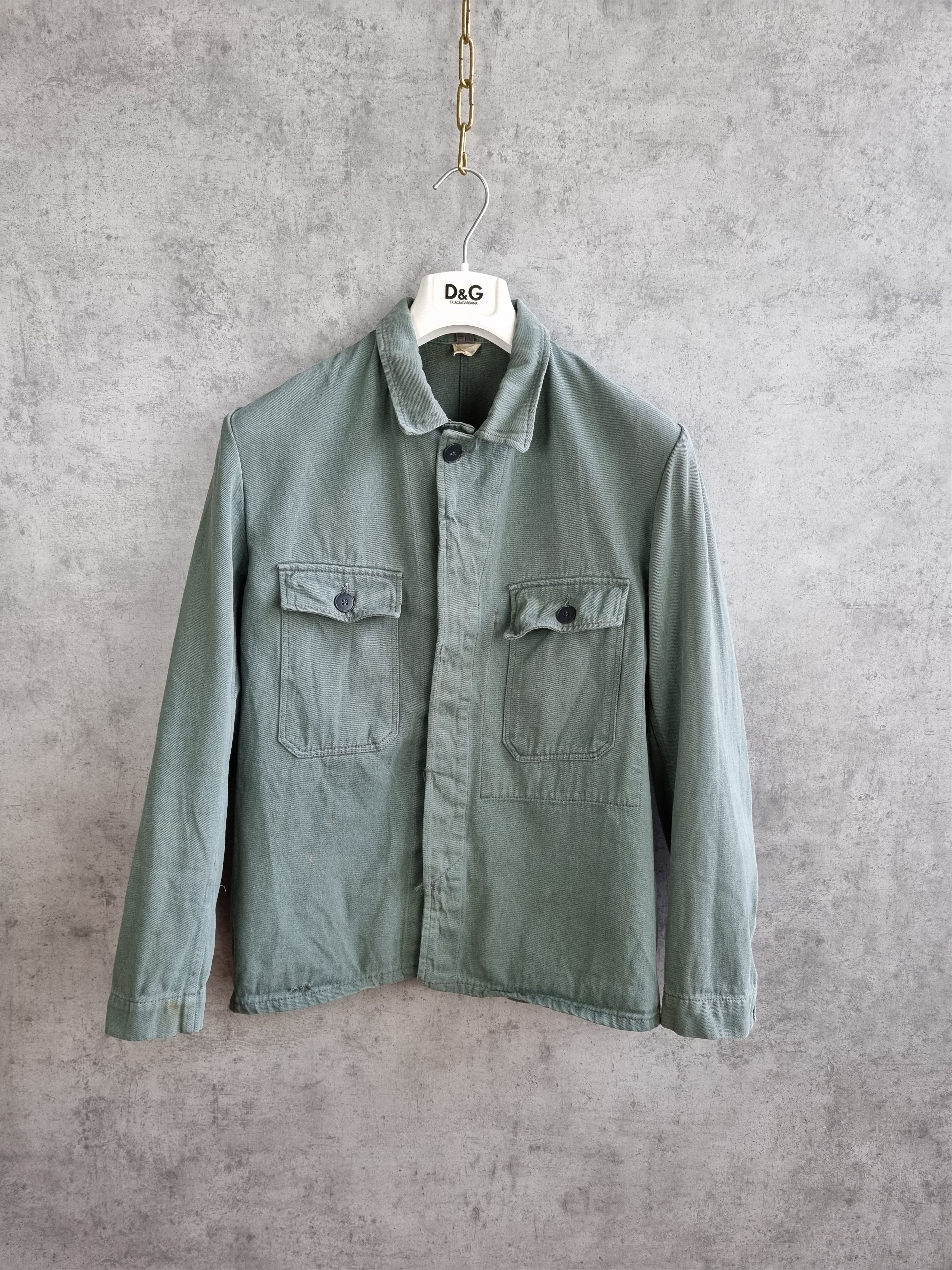 Le Laboureur × Vetra Rare 70s Faded WORKER Over Shirt Jacket Size US M / EU 48-50 / 2 - 9 Thumbnail