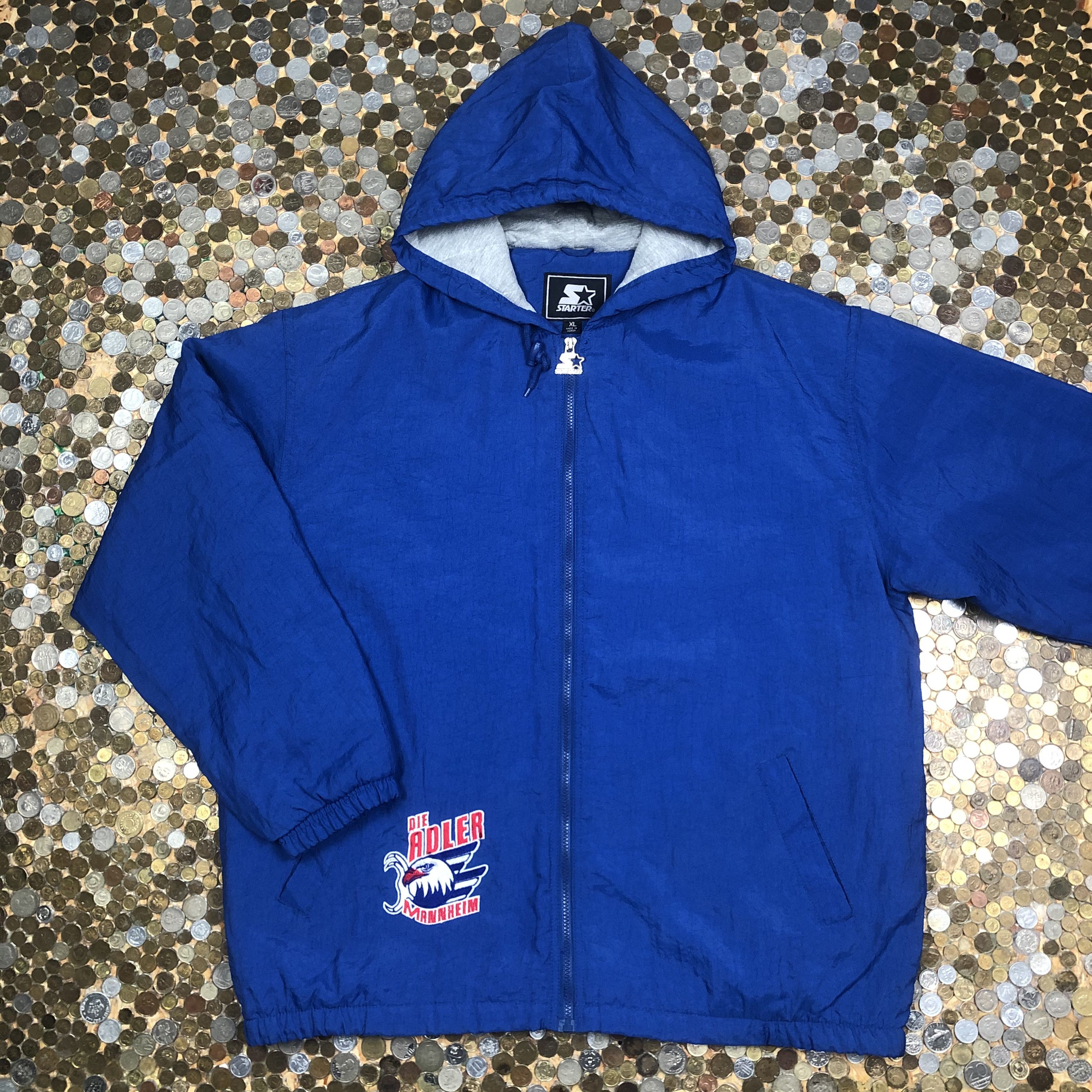 Starter × Vintage Starter zip Mainhem eagle jacket with hoodie 90s Size US XL / EU 56 / 4 - 1 Thumbnail