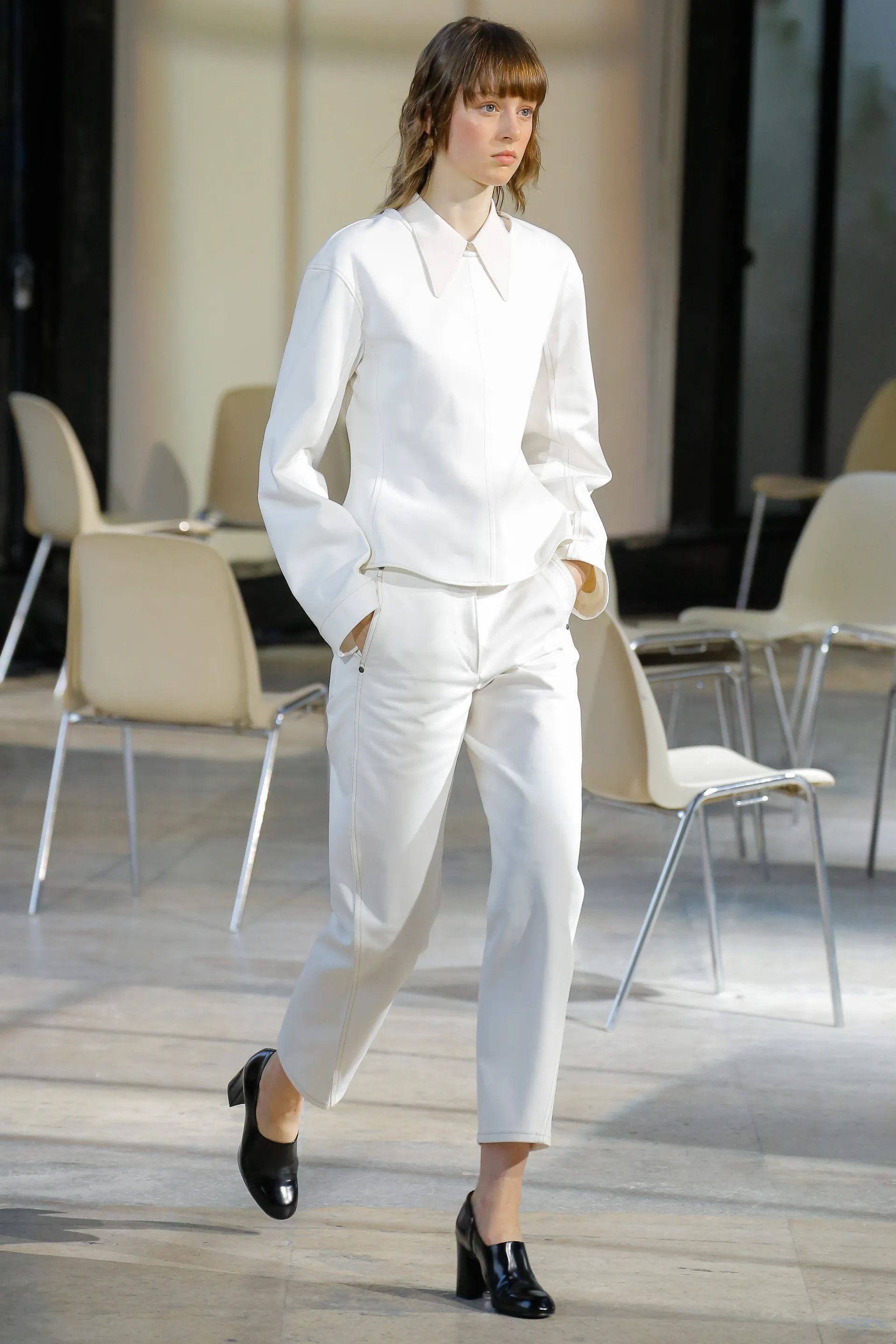 image of Lemaire - F/w 18-19 - Twisted Pants in Cream, Women's (Size 24)