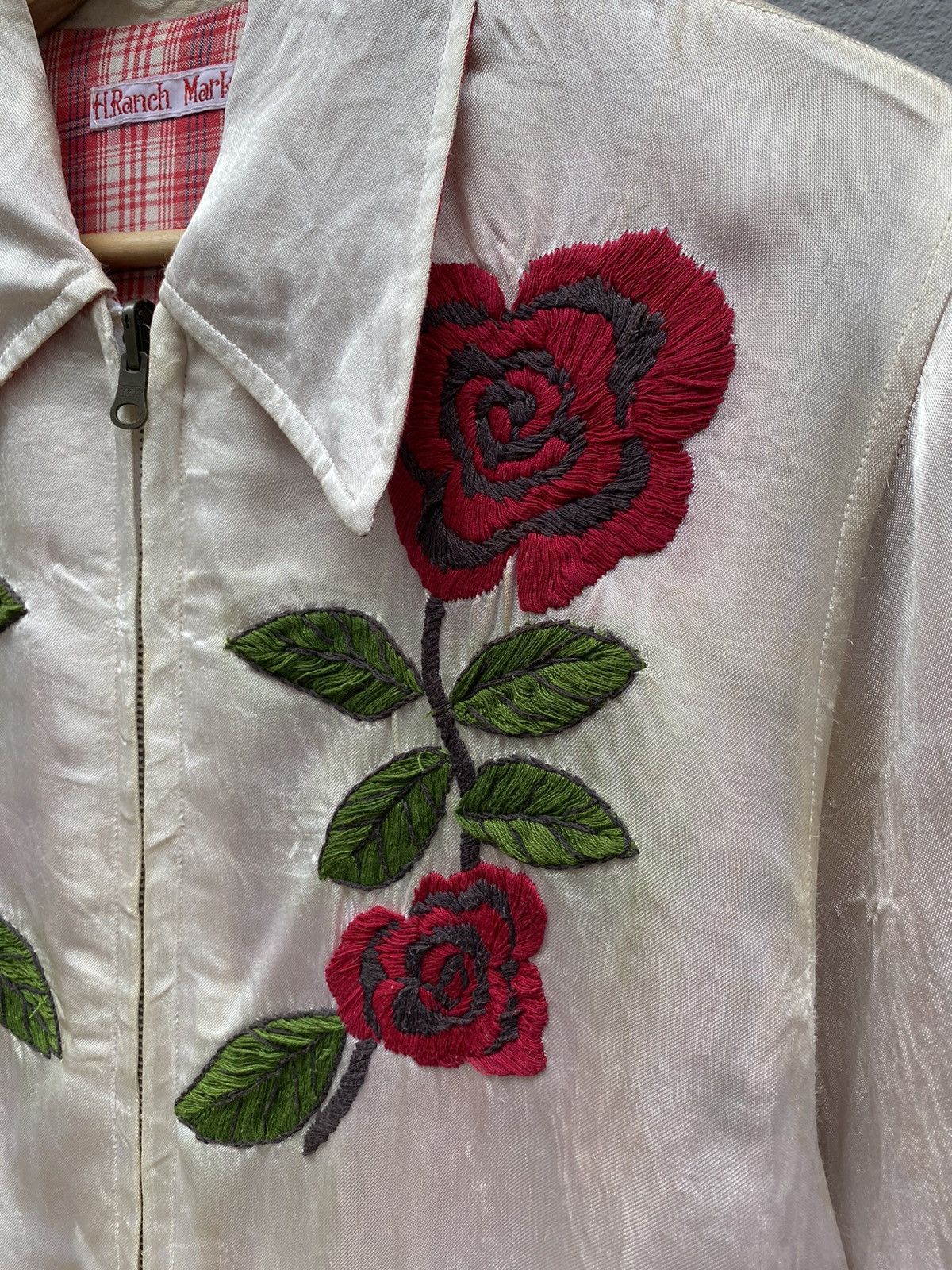 Blue Blue Japan 💥RARE💥HR-MARKET Embroidered Floral Satin Reversible Jacket Size US M / EU 48-50 / 2 - 5 Thumbnail
