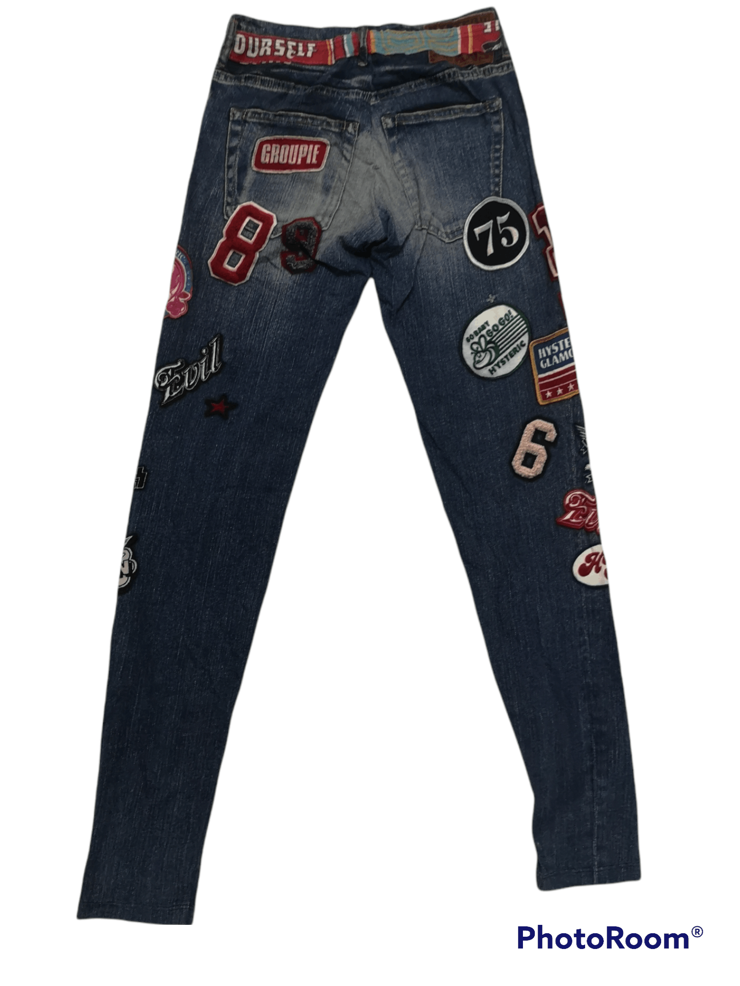 Hysteric Glamour × Japanese Brand Hysteric Glamour Patches Design Leggings Size US 26 / EU 42 - 2 Thumbnail