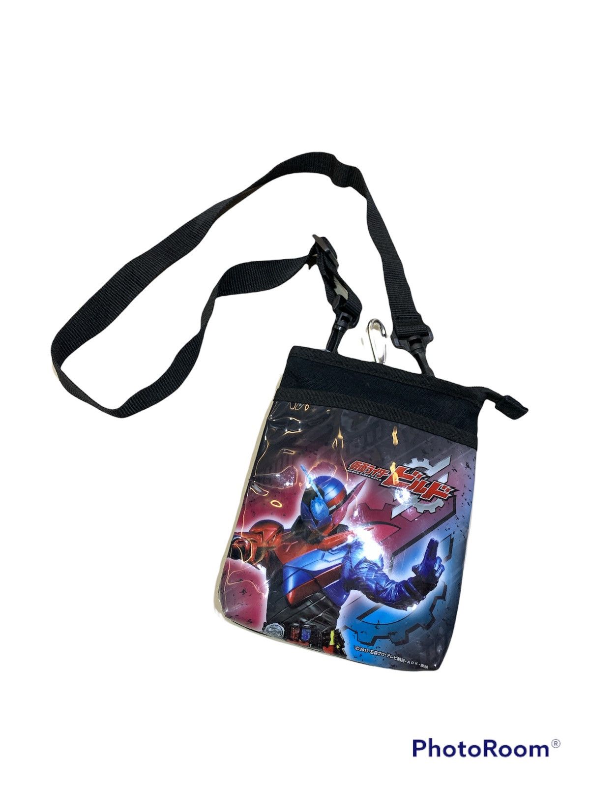 Anime x Cartoon Network 2017 Kamen Rider Build Sling Bag in Black, Men's