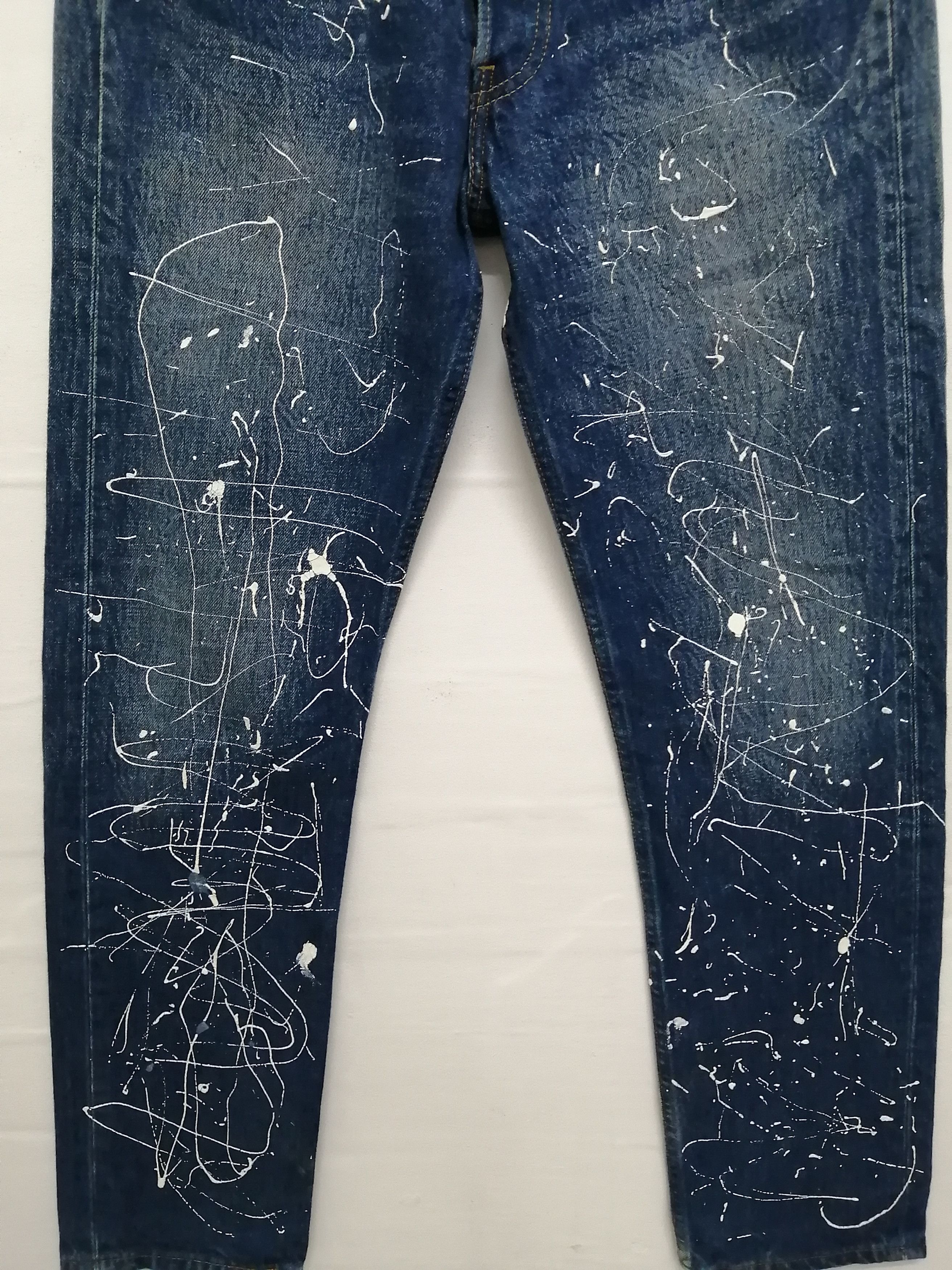 Levi's Vintage Clothing Vintage LEVI'S 501 Paint Splatter Design Jeans Size US 29 - 9 Thumbnail
