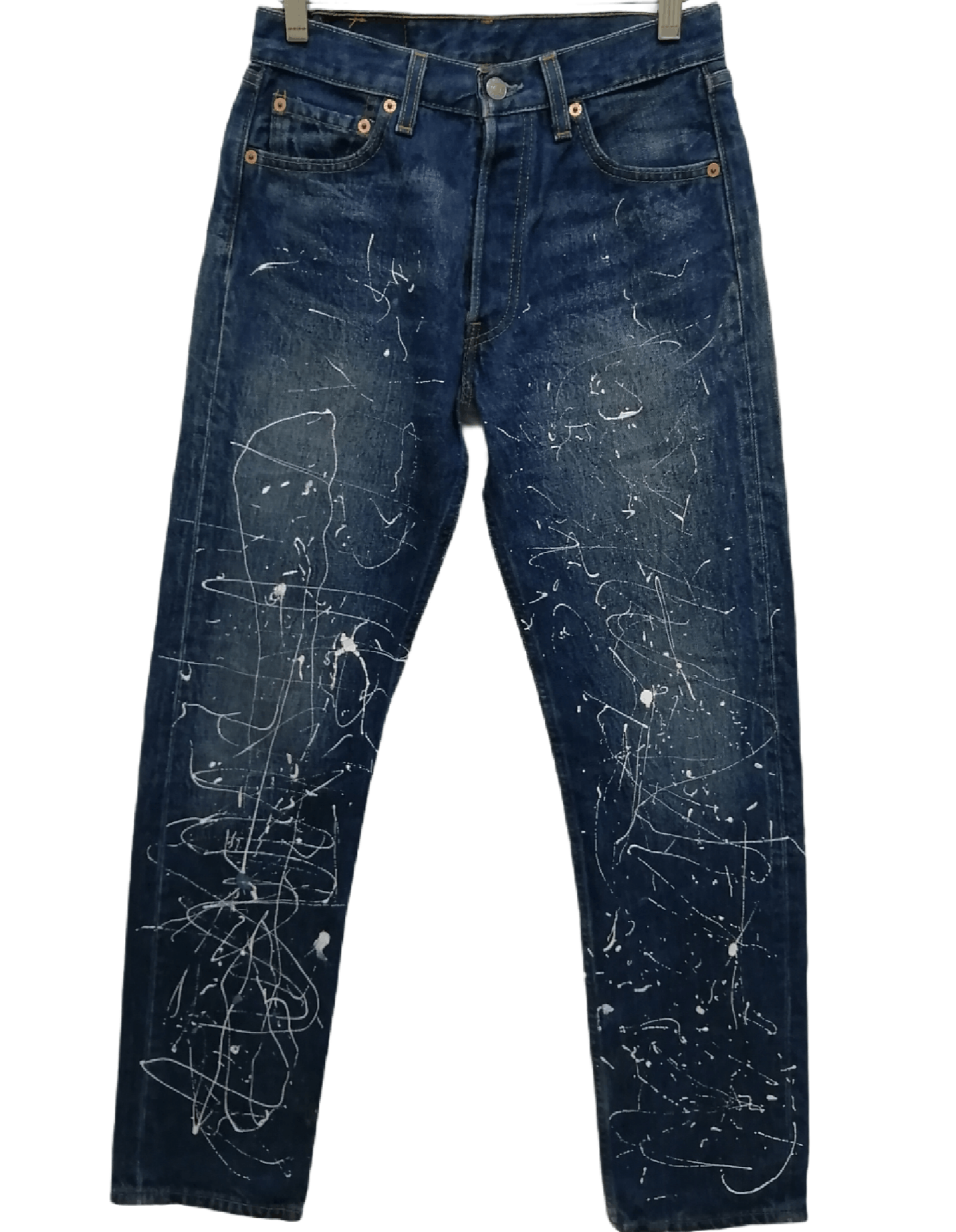 Vintage LEVI'S 501 Paint Splatter Design Jeans