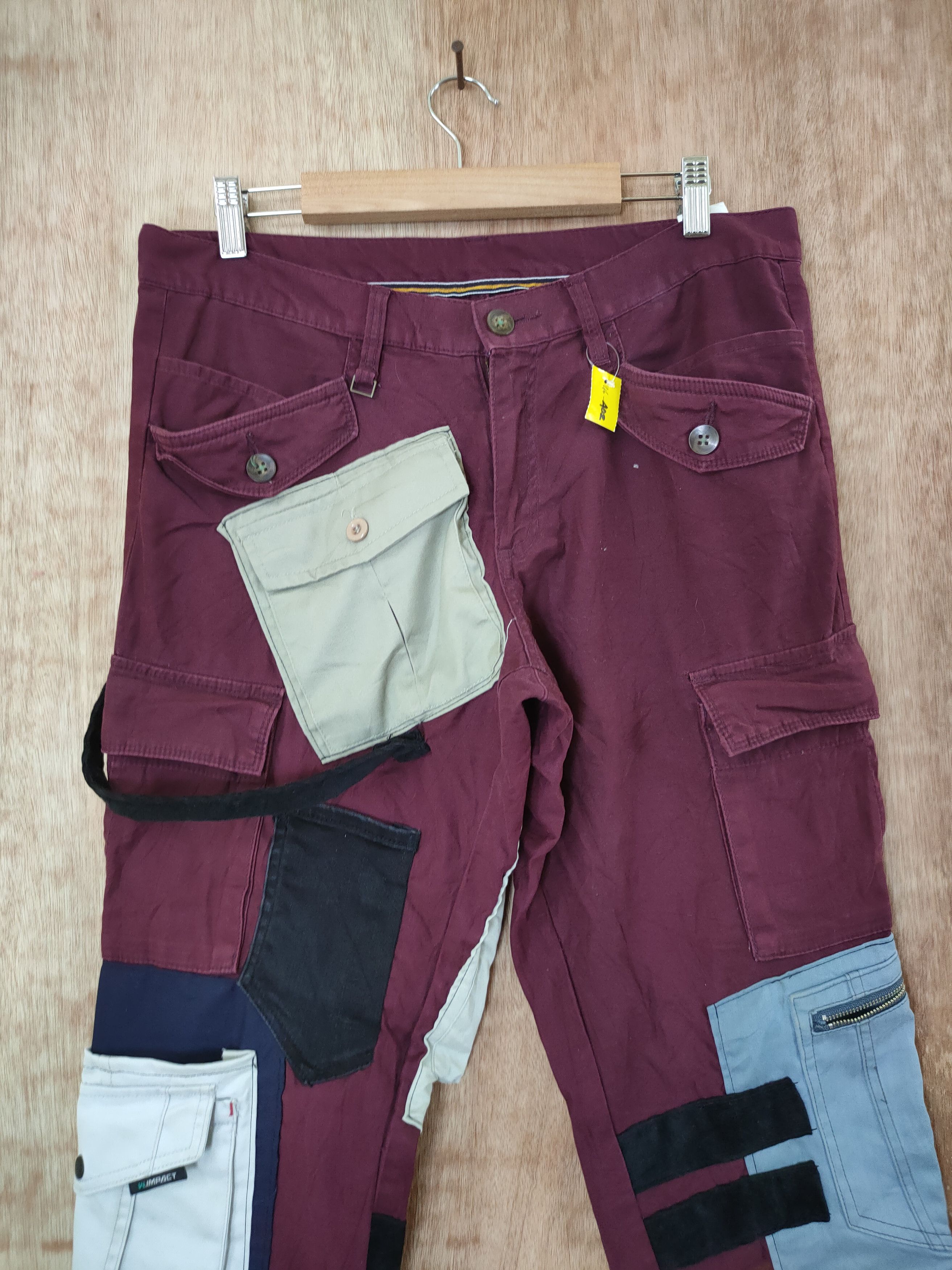 Japanese Brand Here's street reworked reconstruct cargo pants #46-402DL Size US 32 / EU 48 - 3 Thumbnail