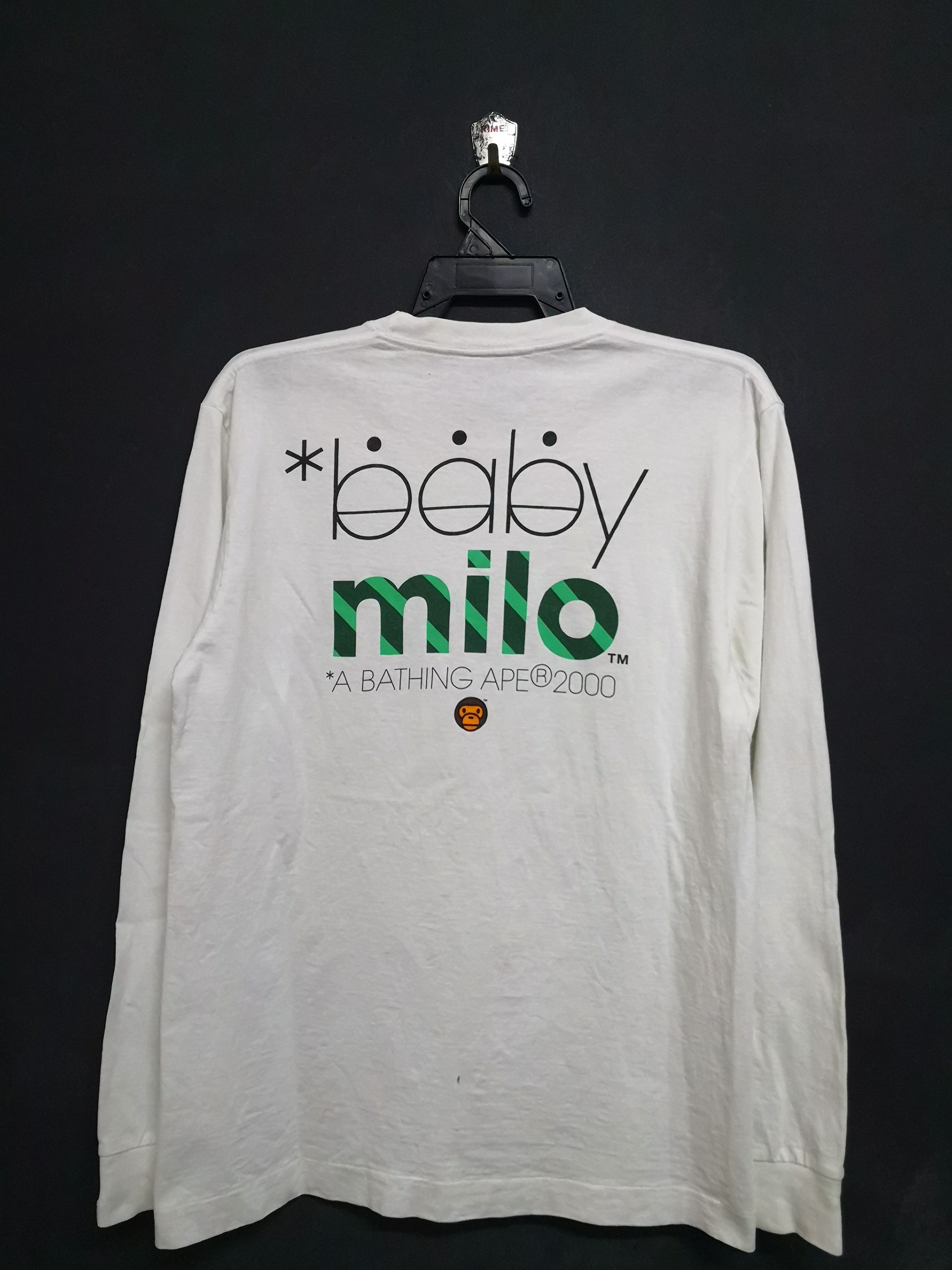Bape Baby Milo Long Sleeve Tee Size US L / EU 52-54 / 3 - 1 Thumbnail