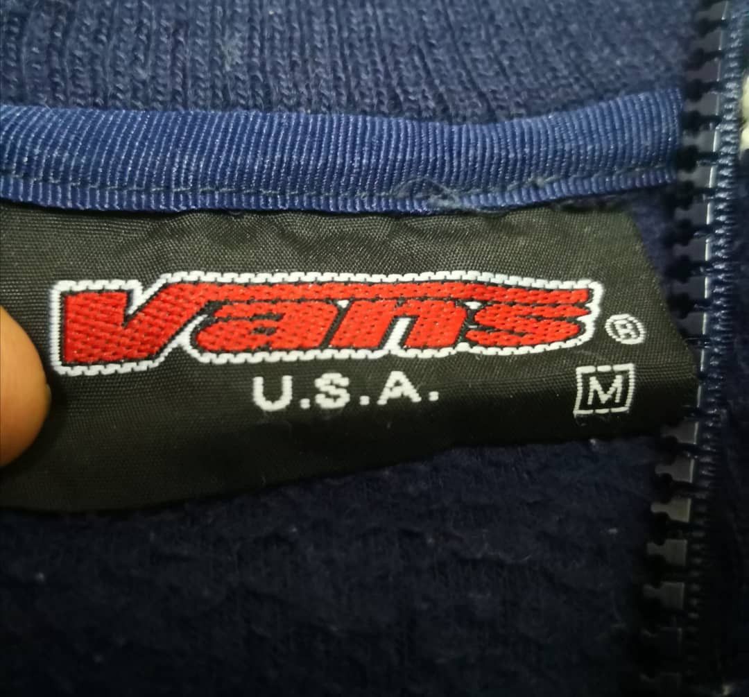 Vans Vintage Vans zip up Fleece jacket Size US L / EU 52-54 / 3 - 3 Thumbnail