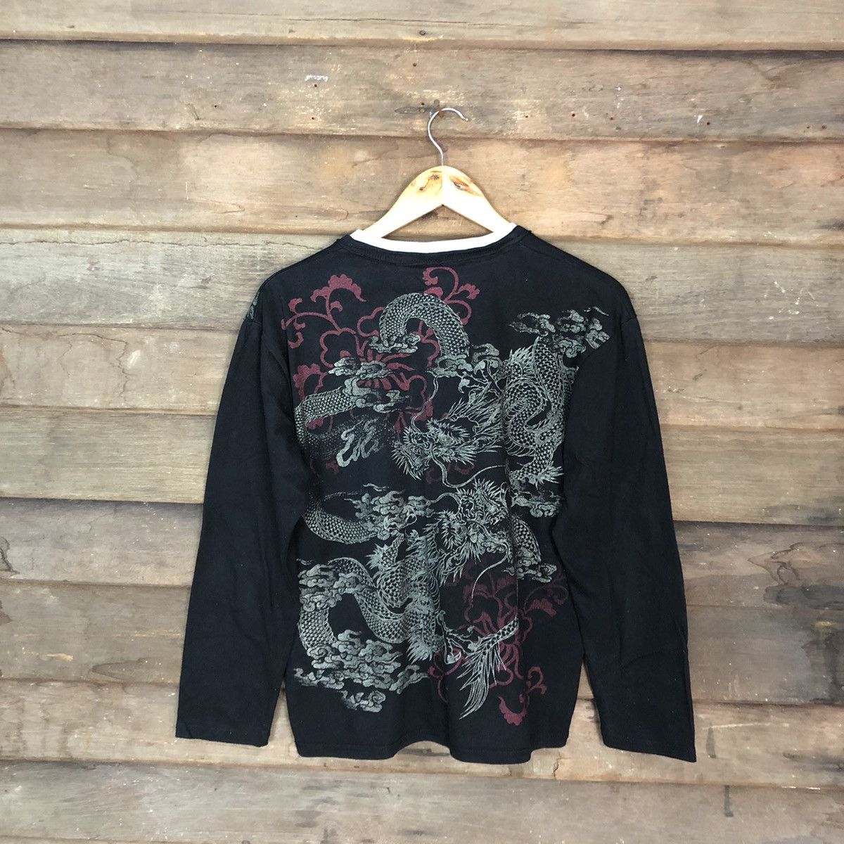 Japanese Brand Dragon Japan Black Long Sleeve Shirt #3509 Size US M / EU 48-50 / 2 - 3 Thumbnail