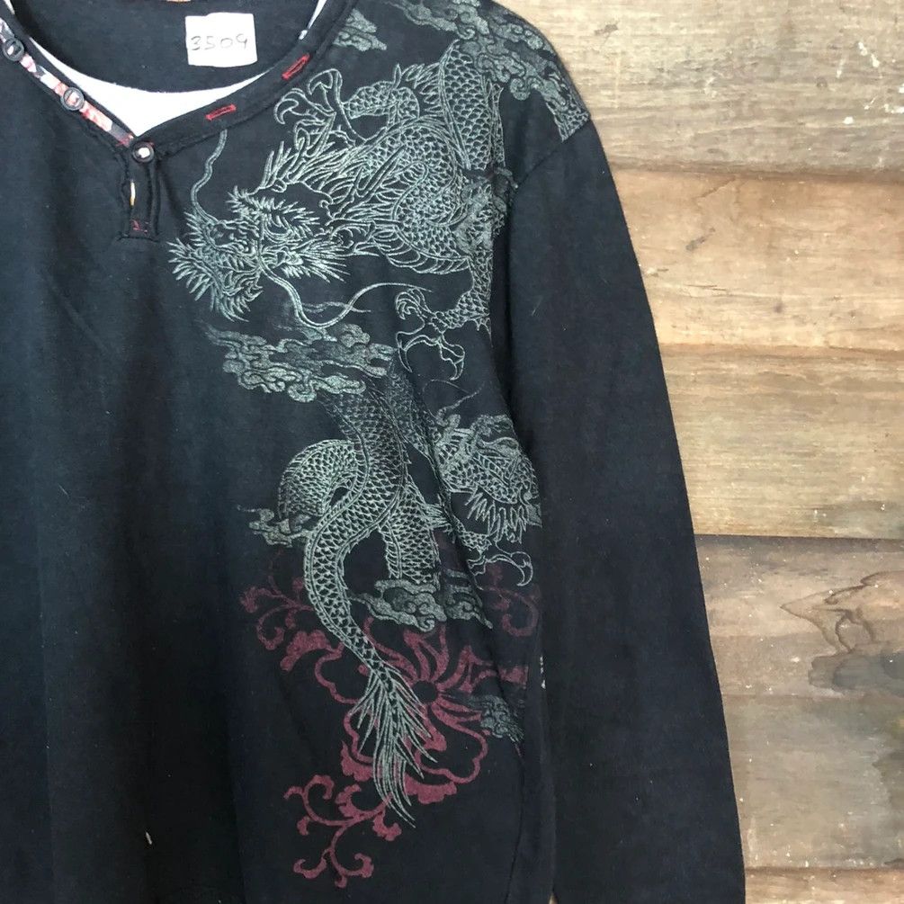 Japanese Brand Dragon Japan Black Long Sleeve Shirt #3509 Size US M / EU 48-50 / 2 - 6 Thumbnail